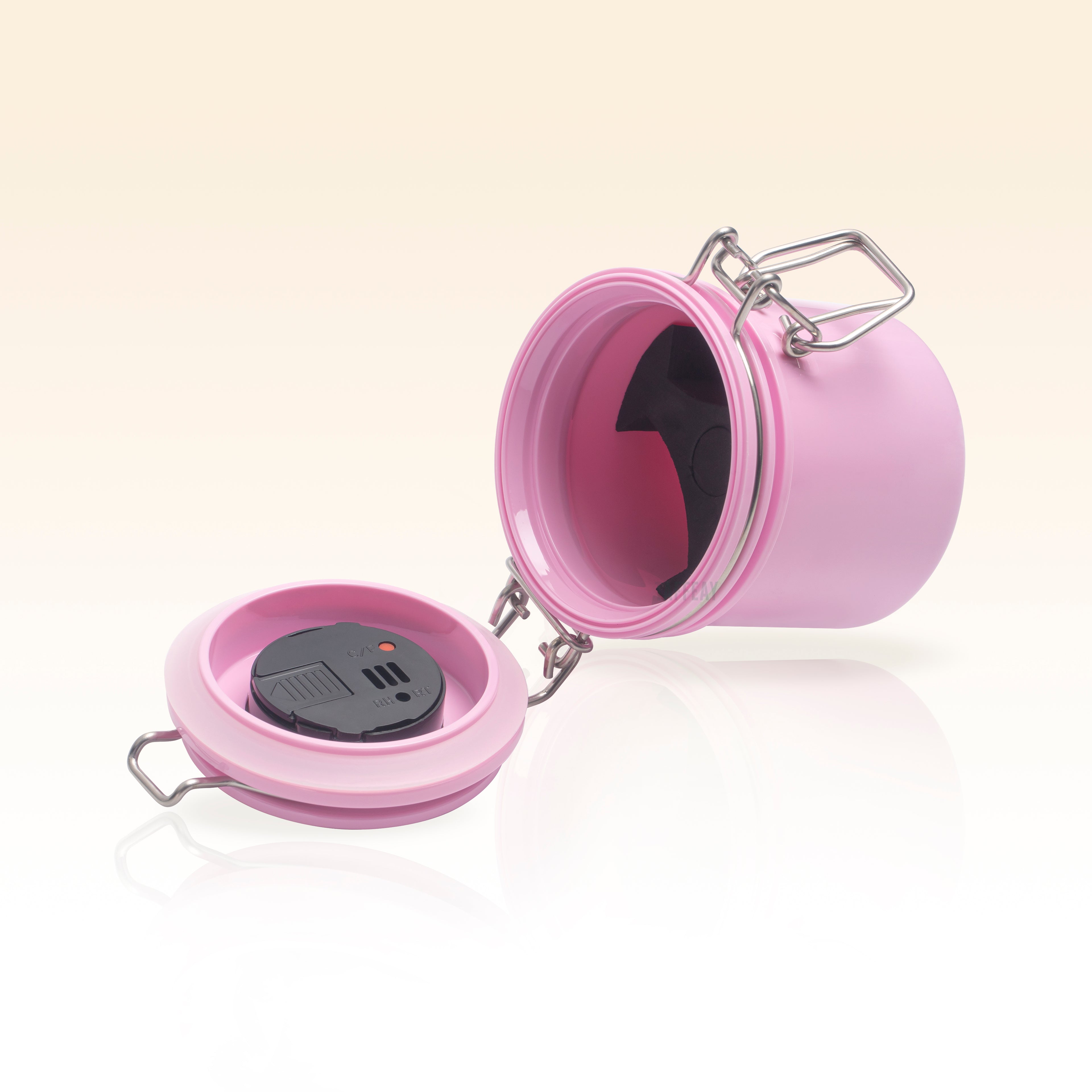 Taffeay Adhesive Storage Container With Humidity & Temperature