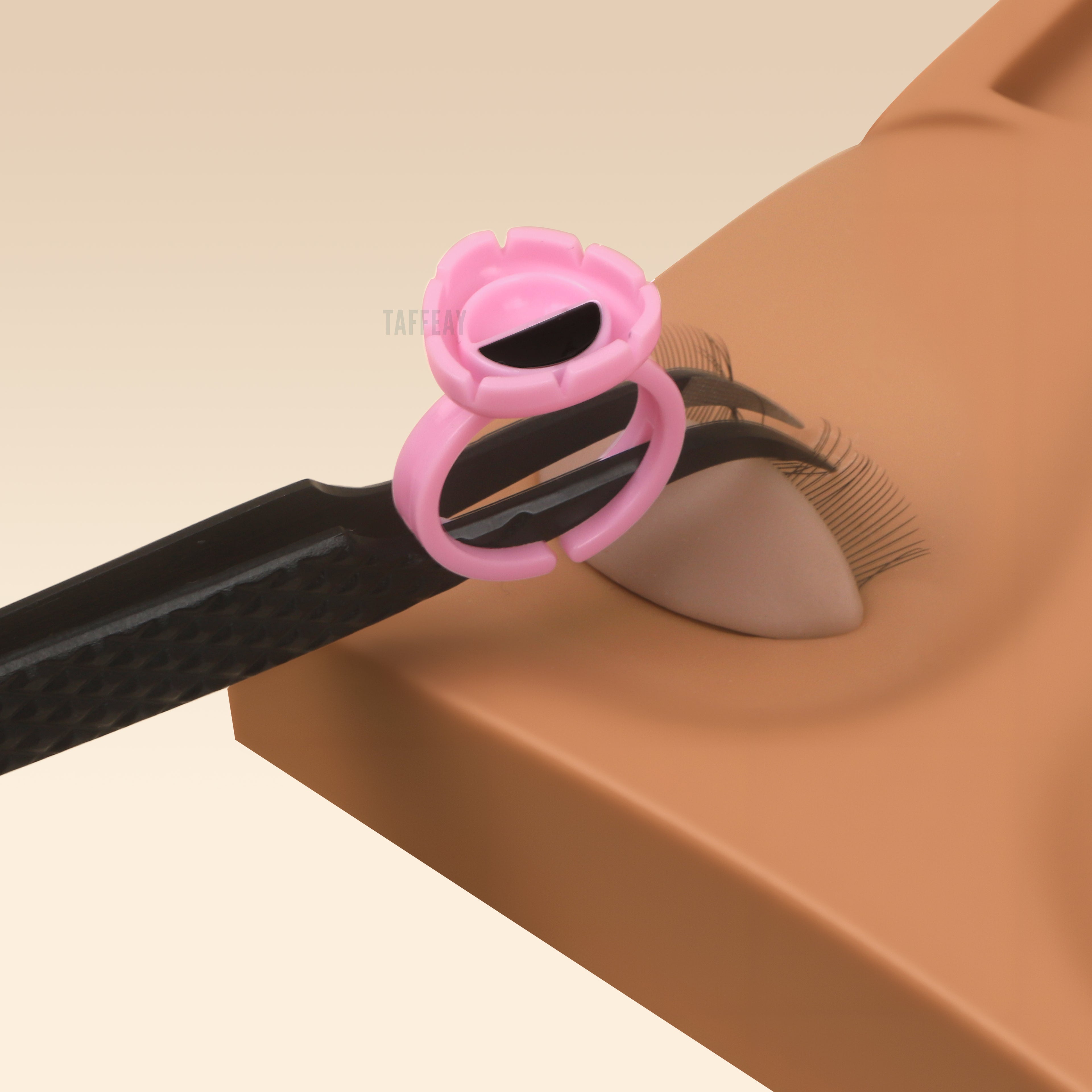 Taffeay Smart Glue Cup Finger Tweezers Dual Use(100pcs/pack)