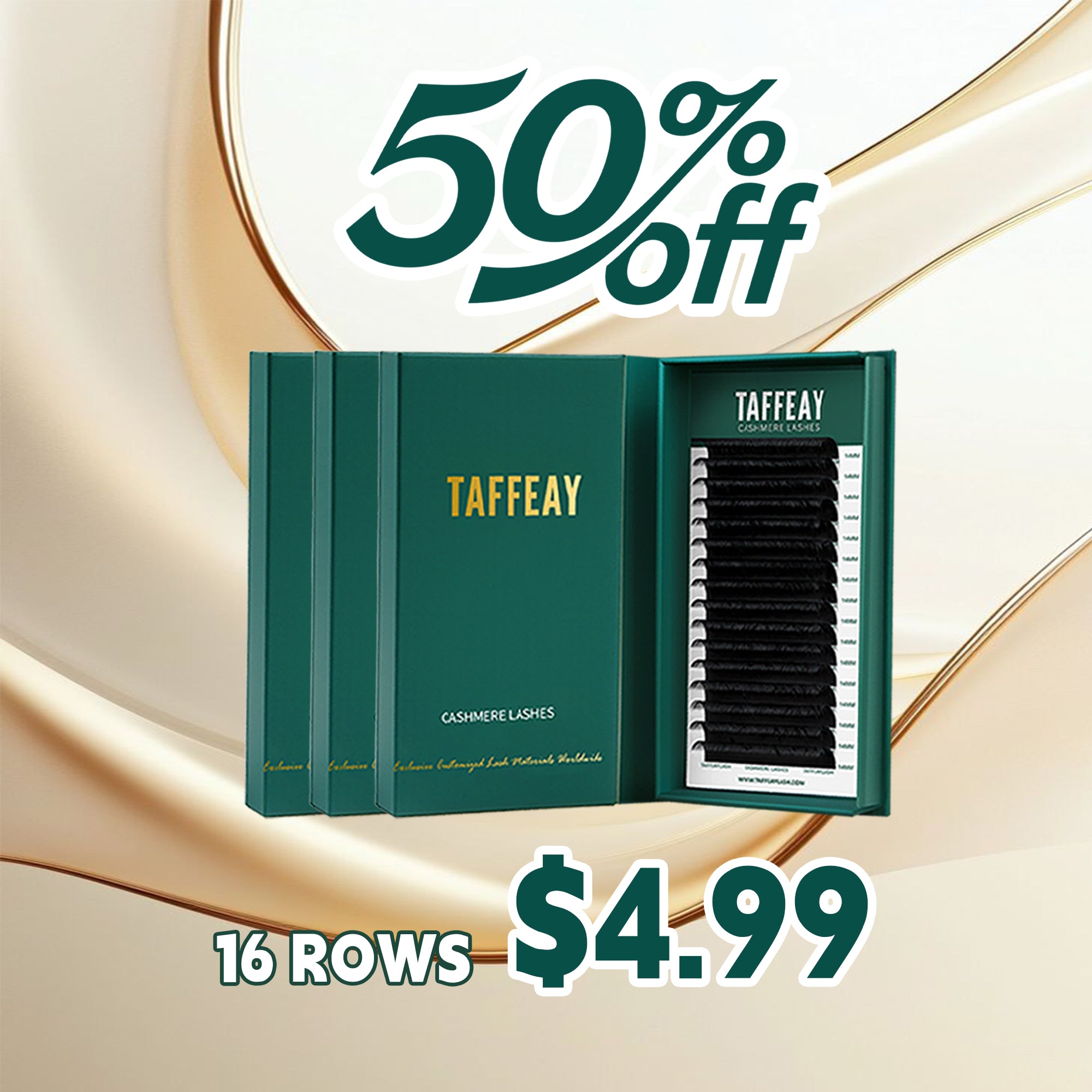 0.05MM Cashmere Super Matte Black Lashes Extensions (16Rows)