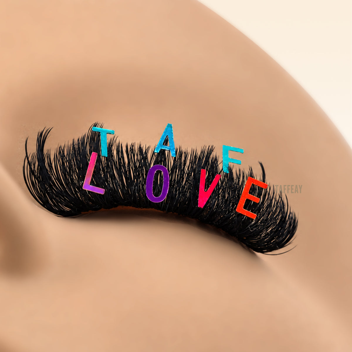 TAFFEAY Alphabet Lash Sequins