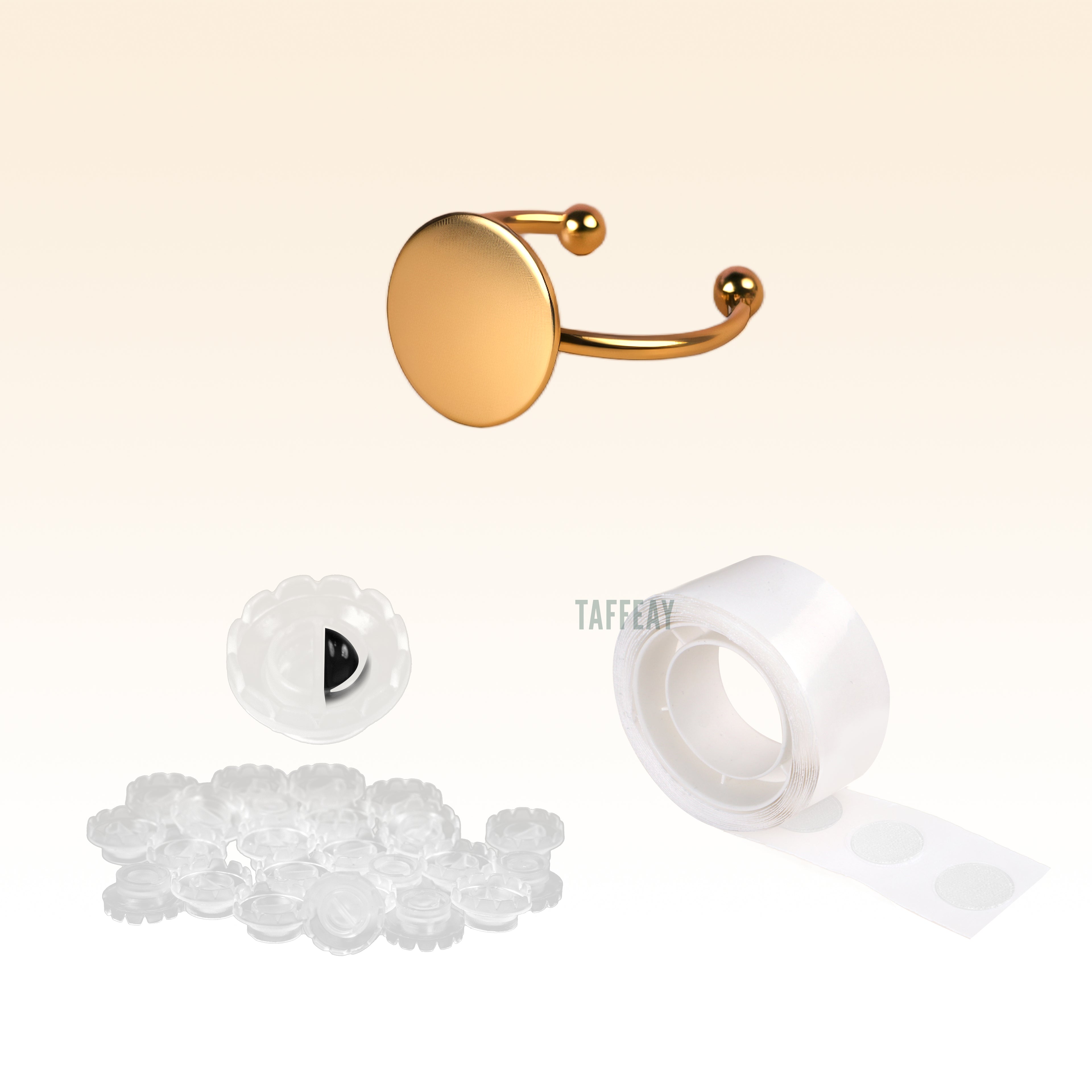 Golden Lash Ring Glue Cup Holder