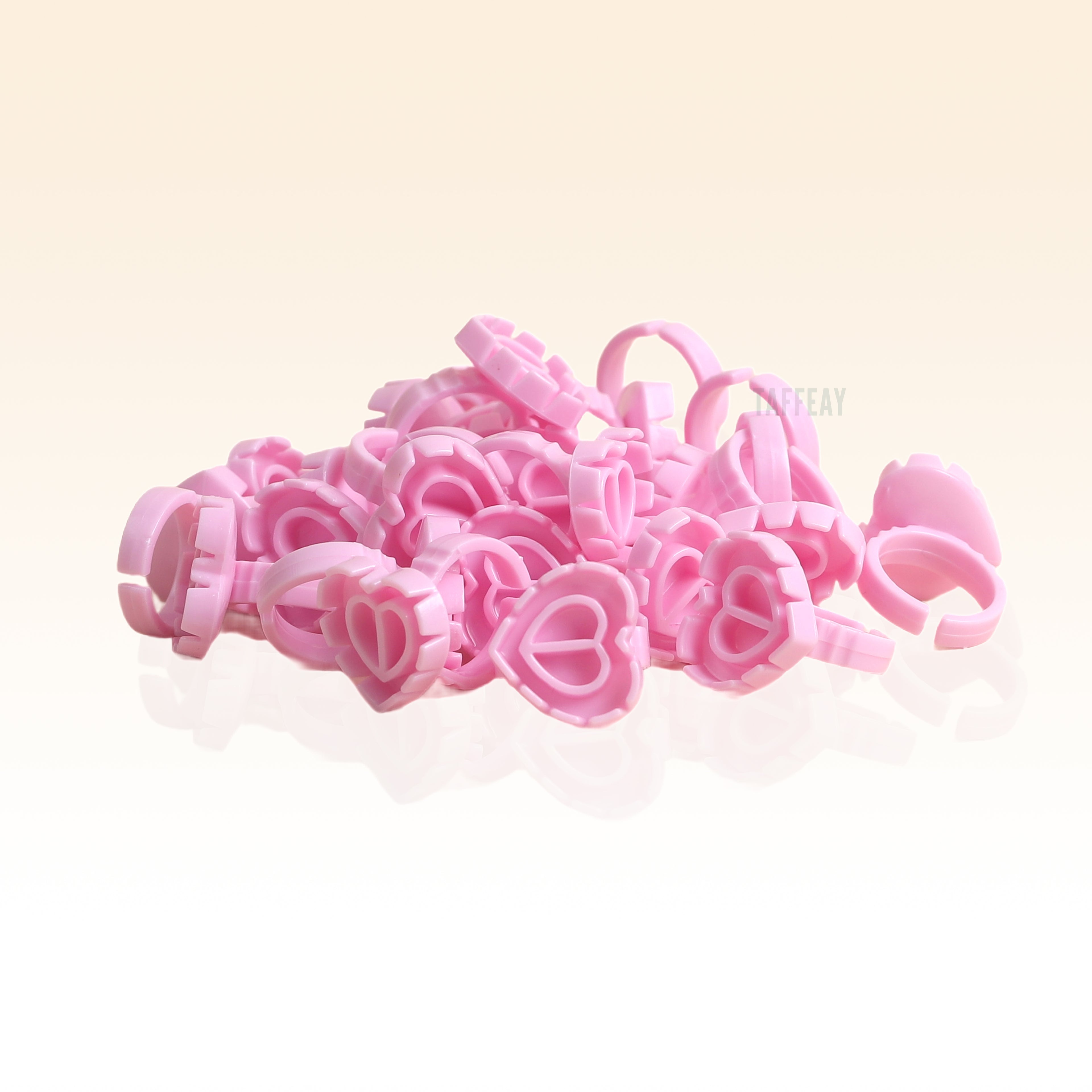 Taffeay Heart-Shaped Lash Glue Ring Cup