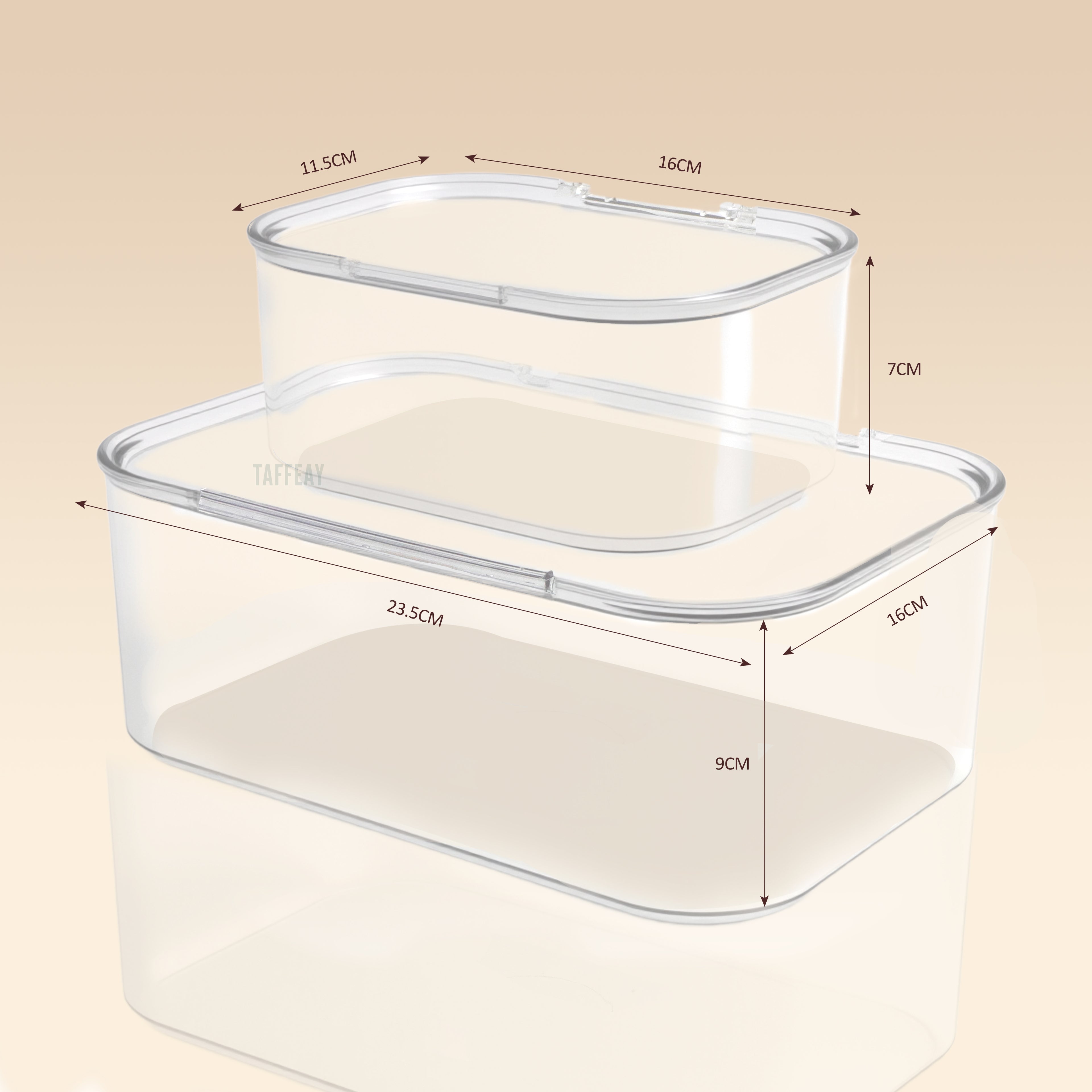 Taffeay Transparent Acrylic Storage Box