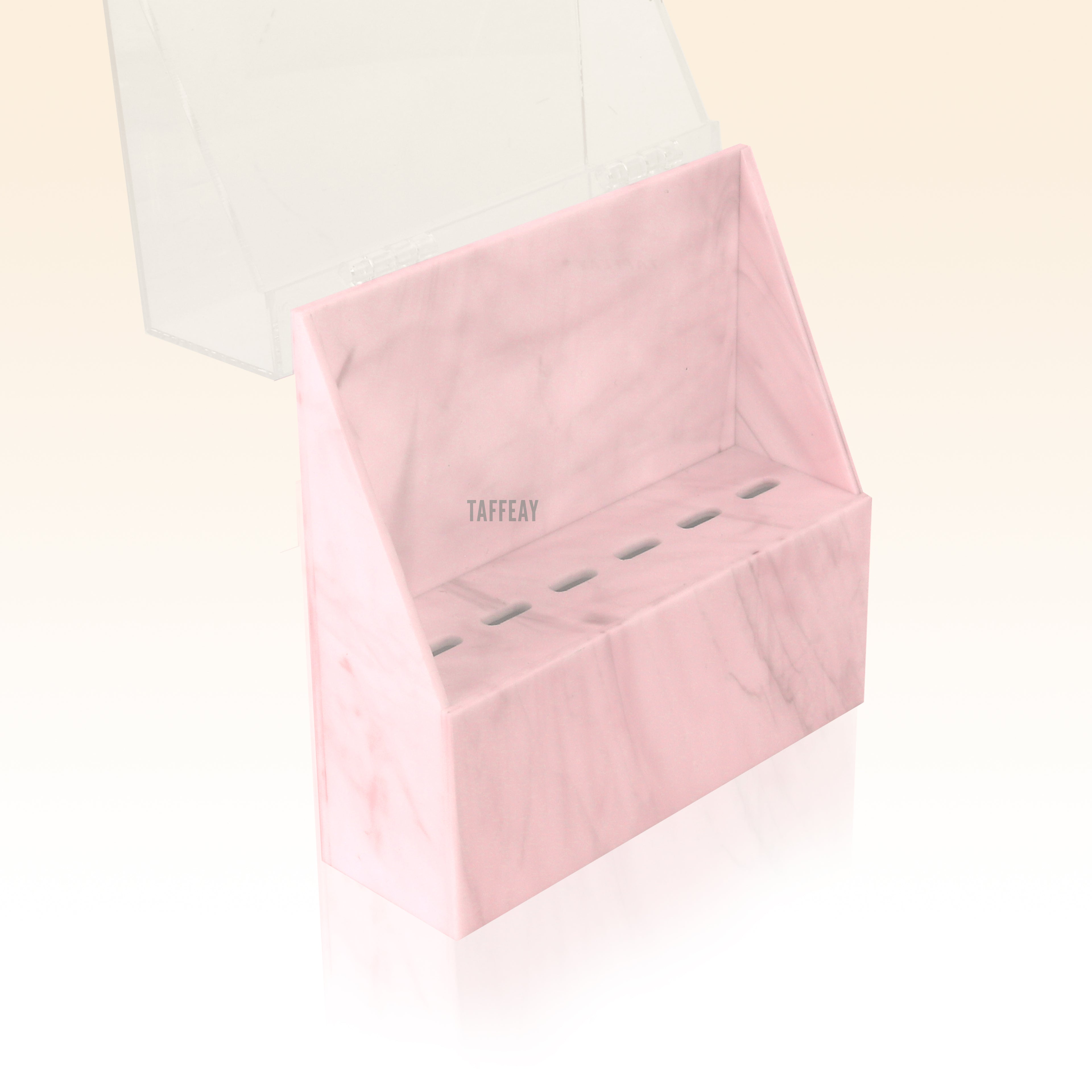 Taffeay Marbled Tweezers Holder