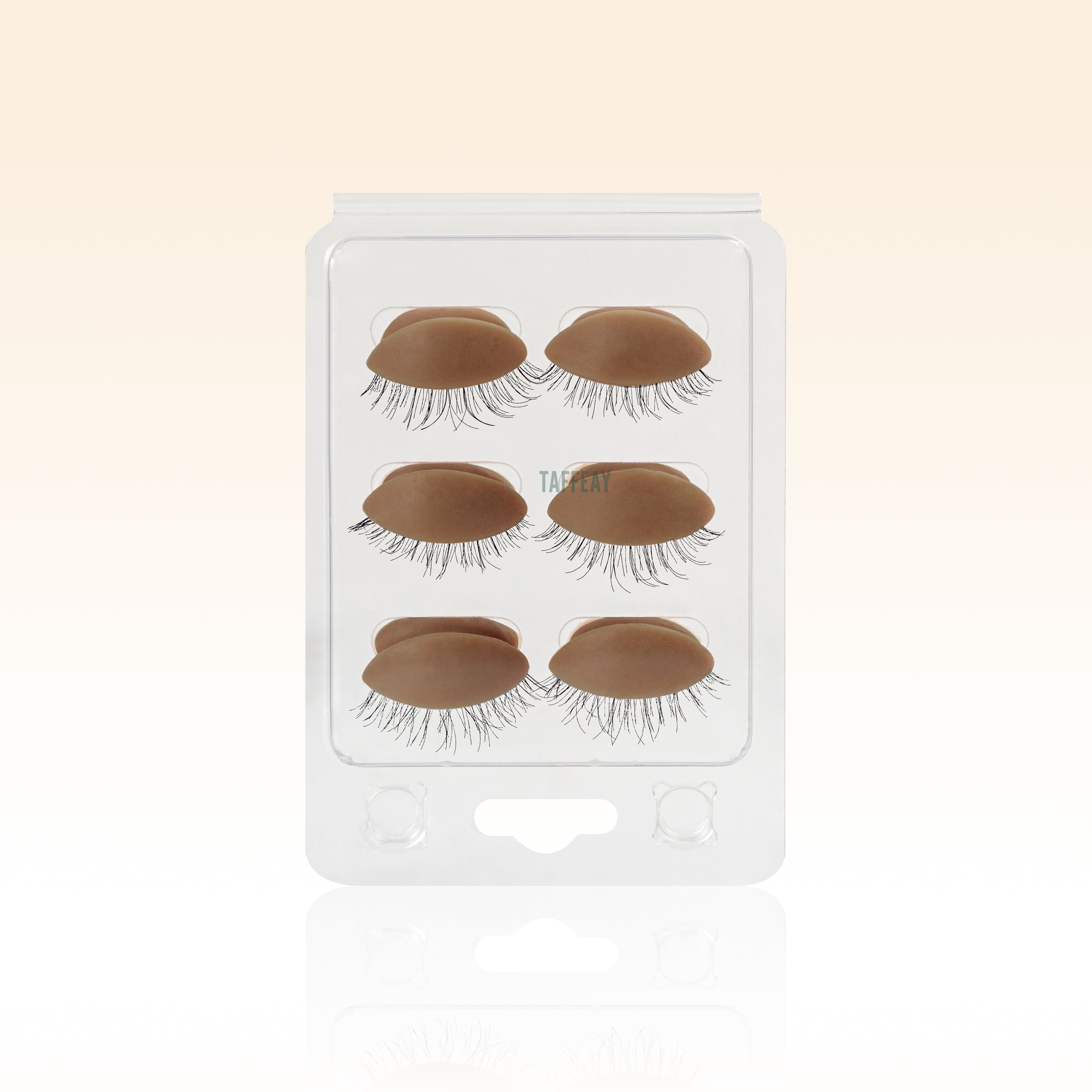 Taffeay Chocolate Training Mannequin With 6 Pcs Eyelids