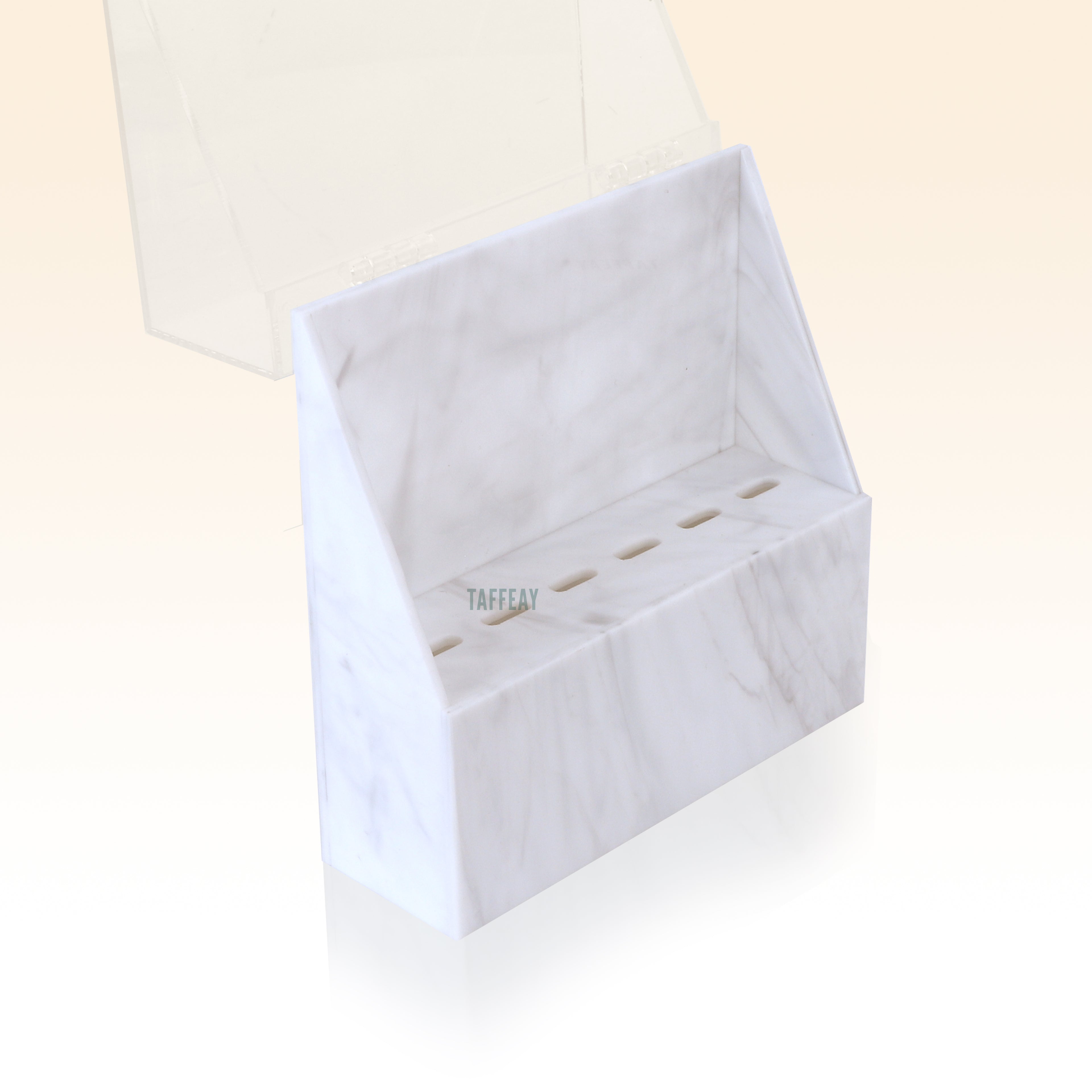 Taffeay Marbled Tweezers Holder