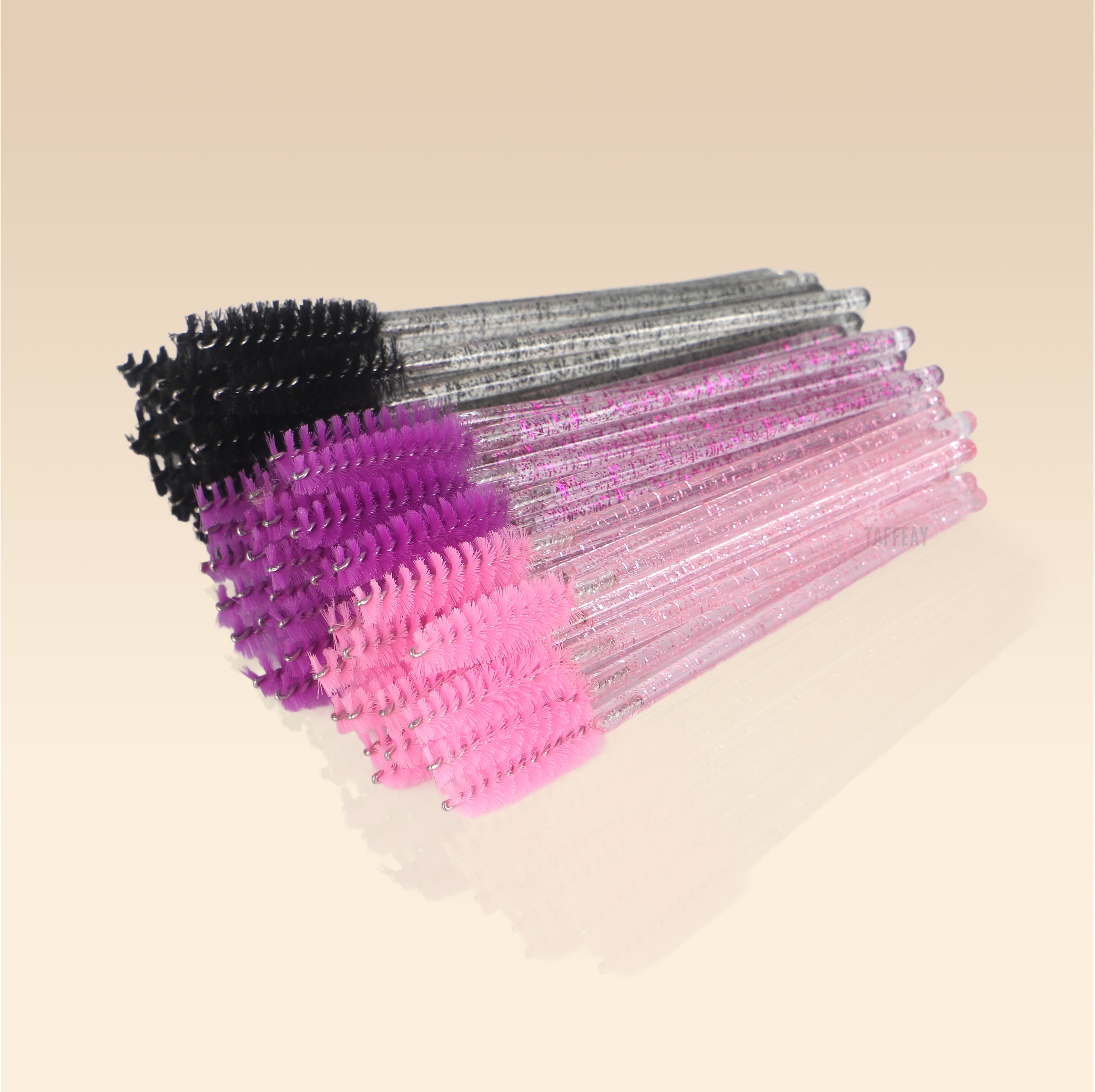 Taffeay Eyelash Glitter Mascara Brush (50pcs/pack)