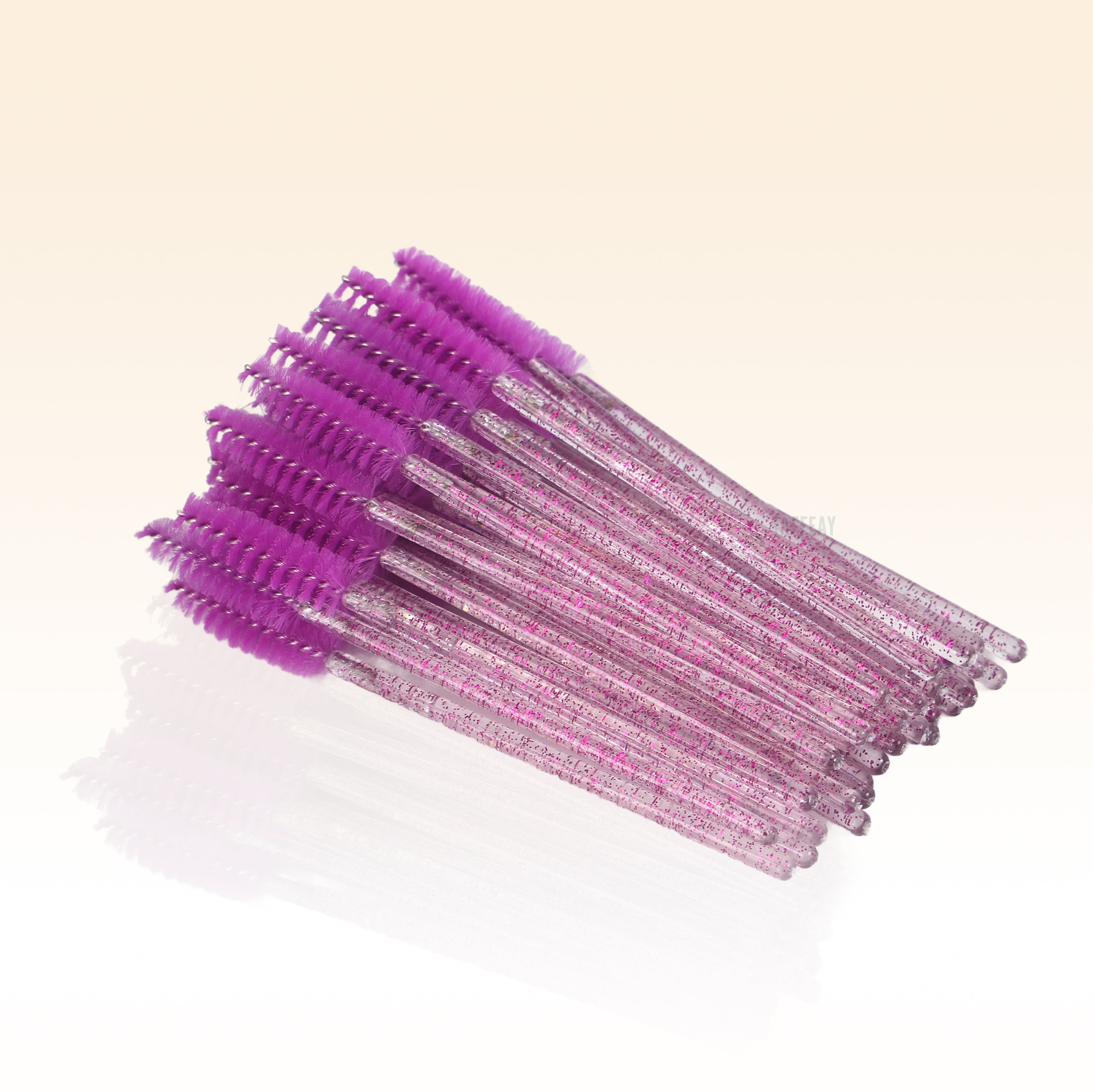 Taffeay Eyelash Glitter Mascara Brush (50pcs/pack)