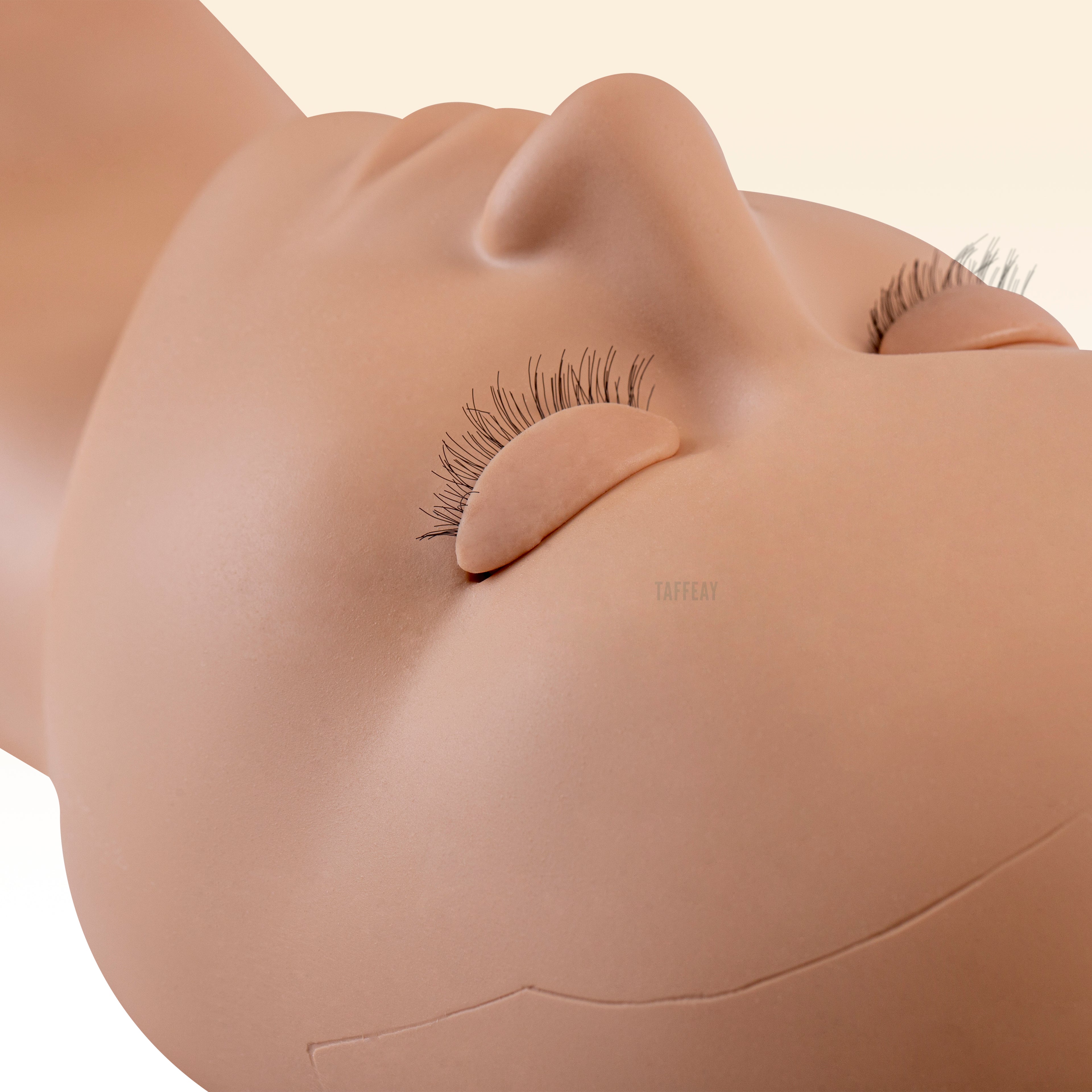 Taffeay Training Mannequin With 6 Pcs Eyelids