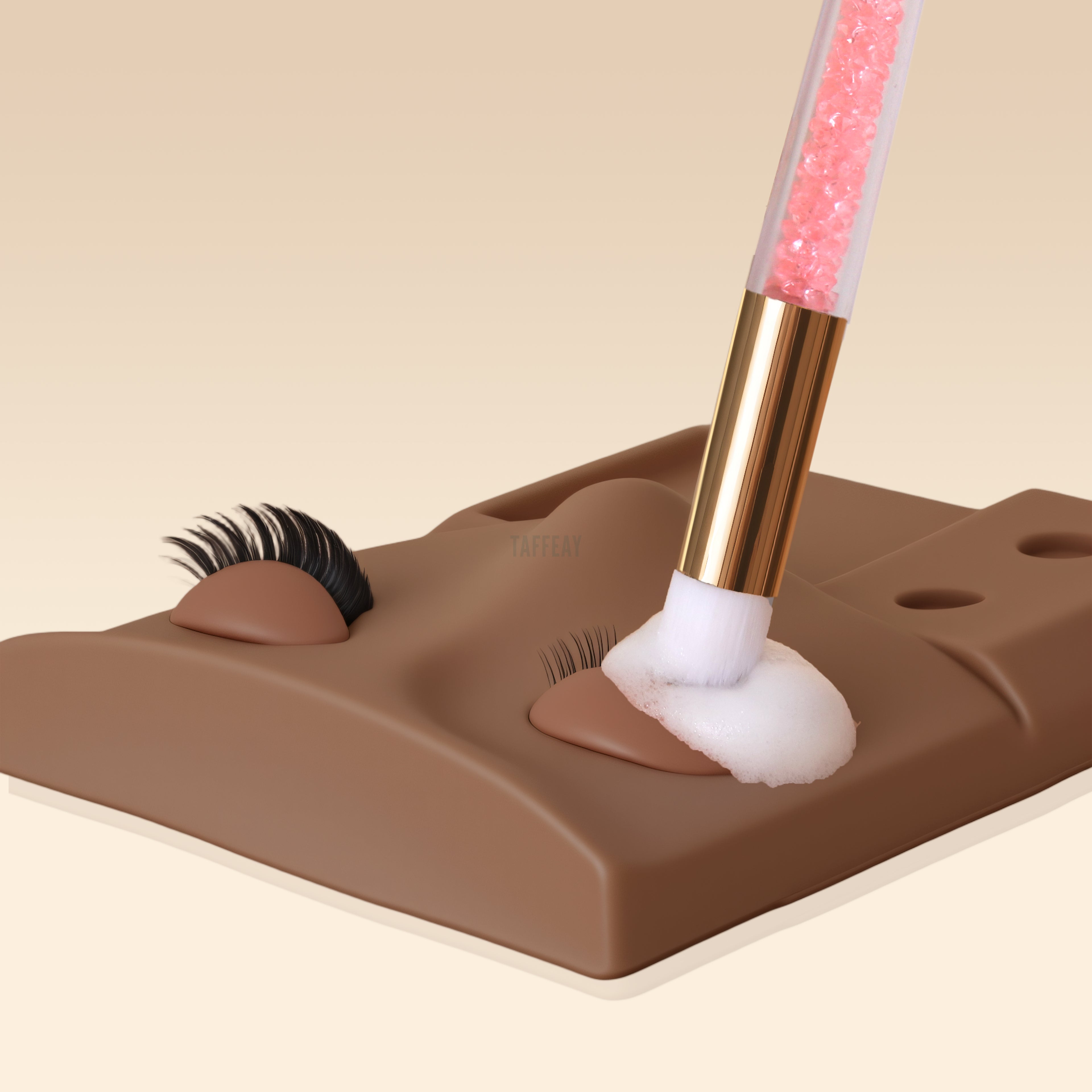 Taffeay Lash Cleansing Shampoo Taffeay Foam Cleansing Brush with Diamond