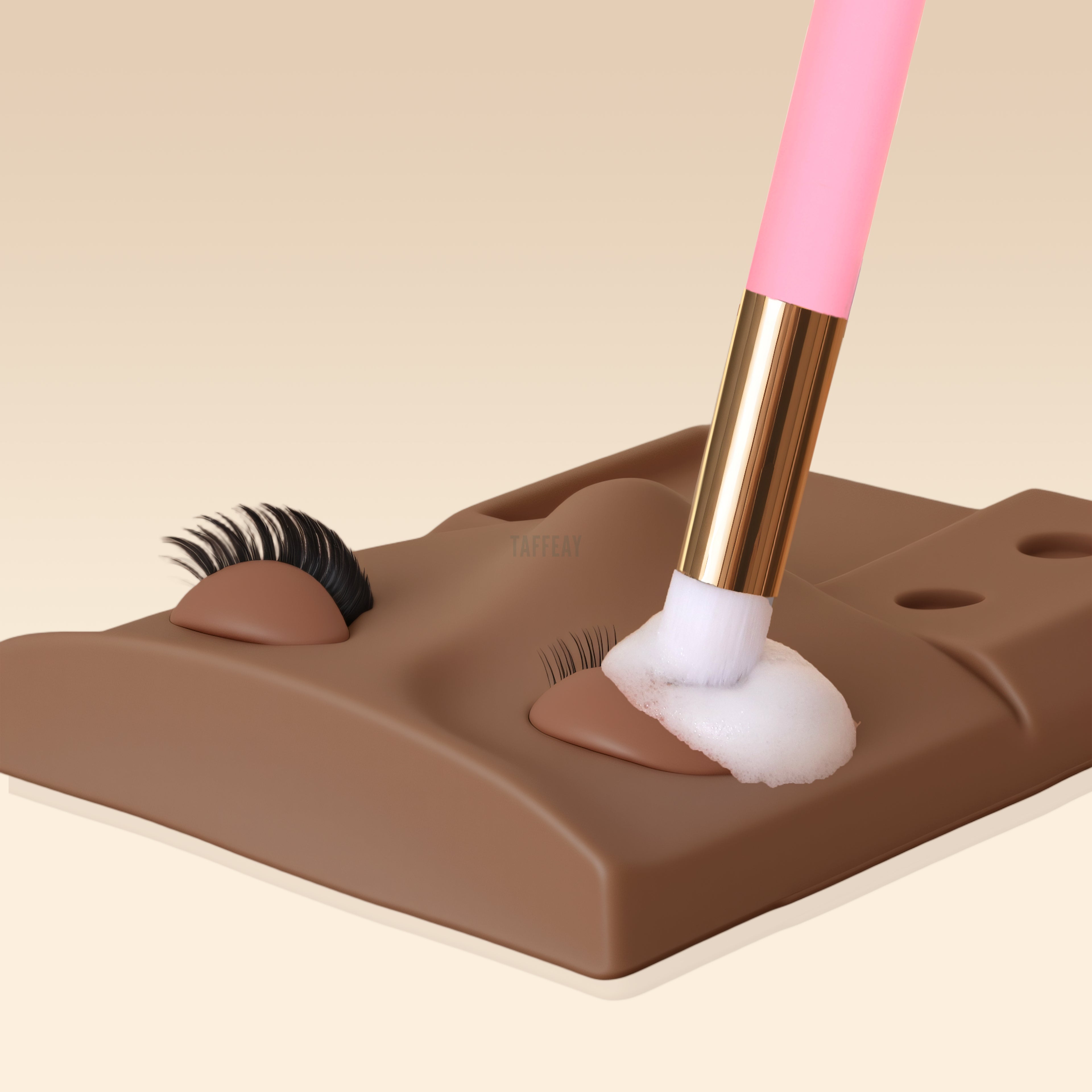 Taffeay Flower-Head Lash Cleansing Brush