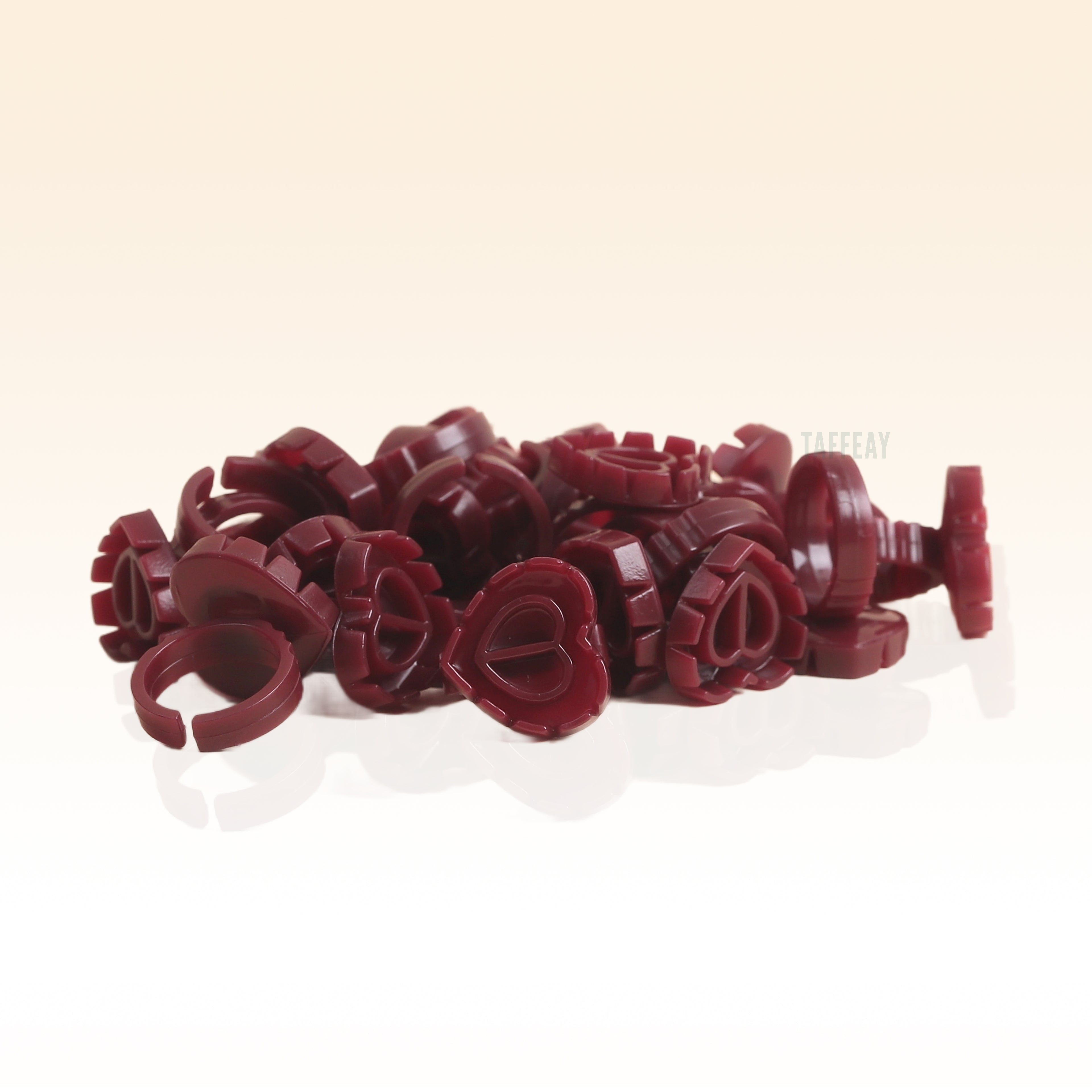 Taffeay Heart-Shaped Lash Glue Ring Cup