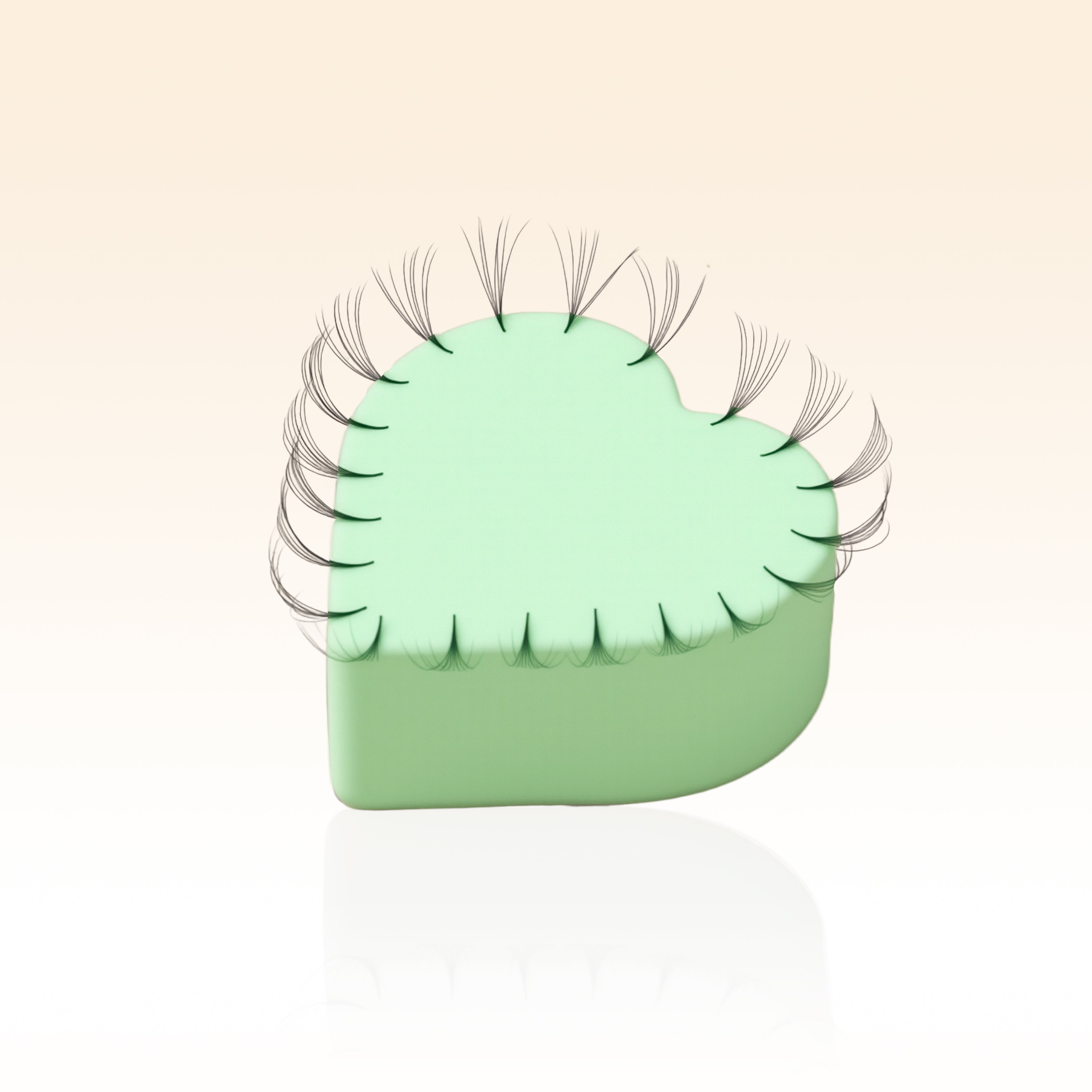 Taffeay Heart-Shaped Sponge (4pcs/pack)