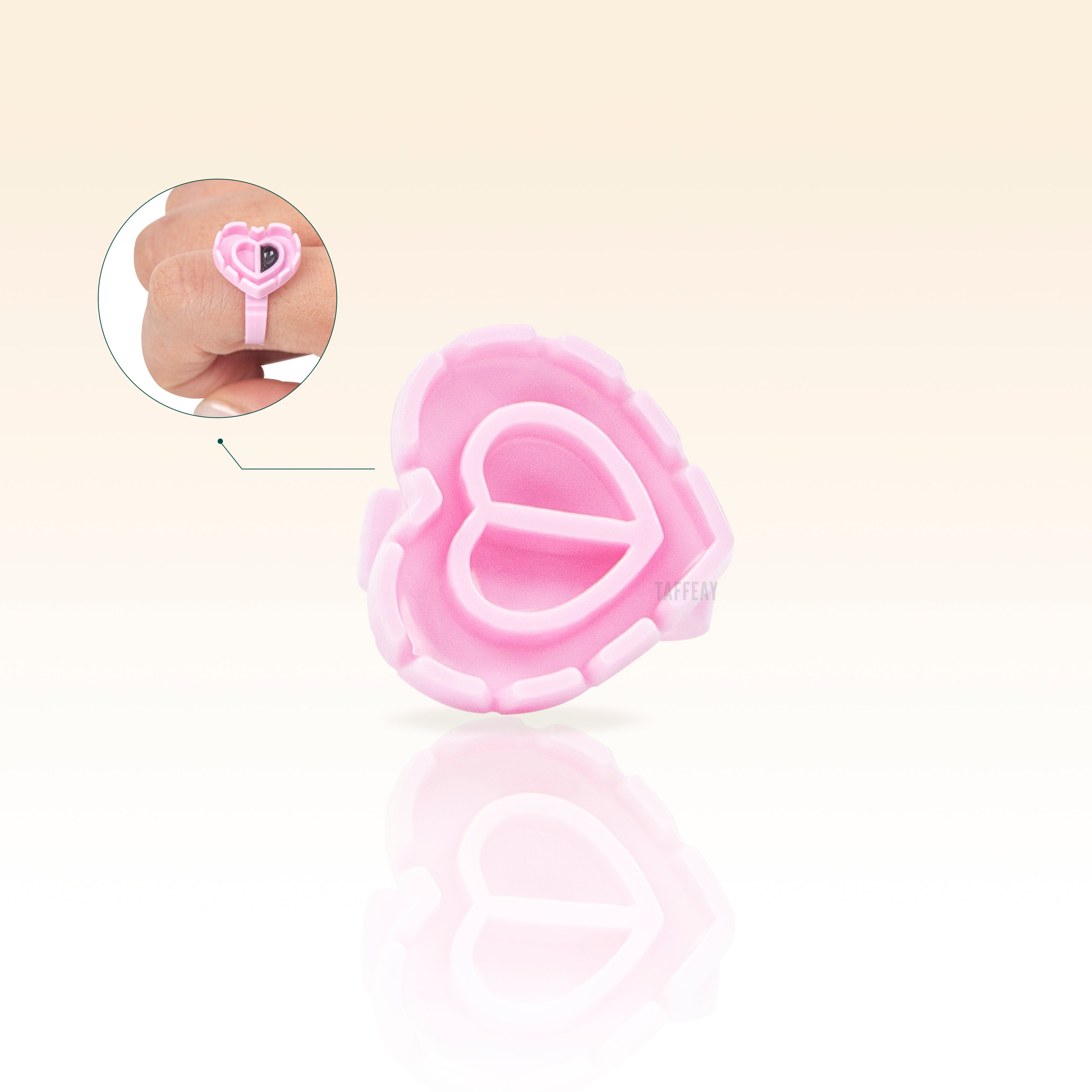 Heart-shaped Glue Ring Cup With Box (100pcs/box)