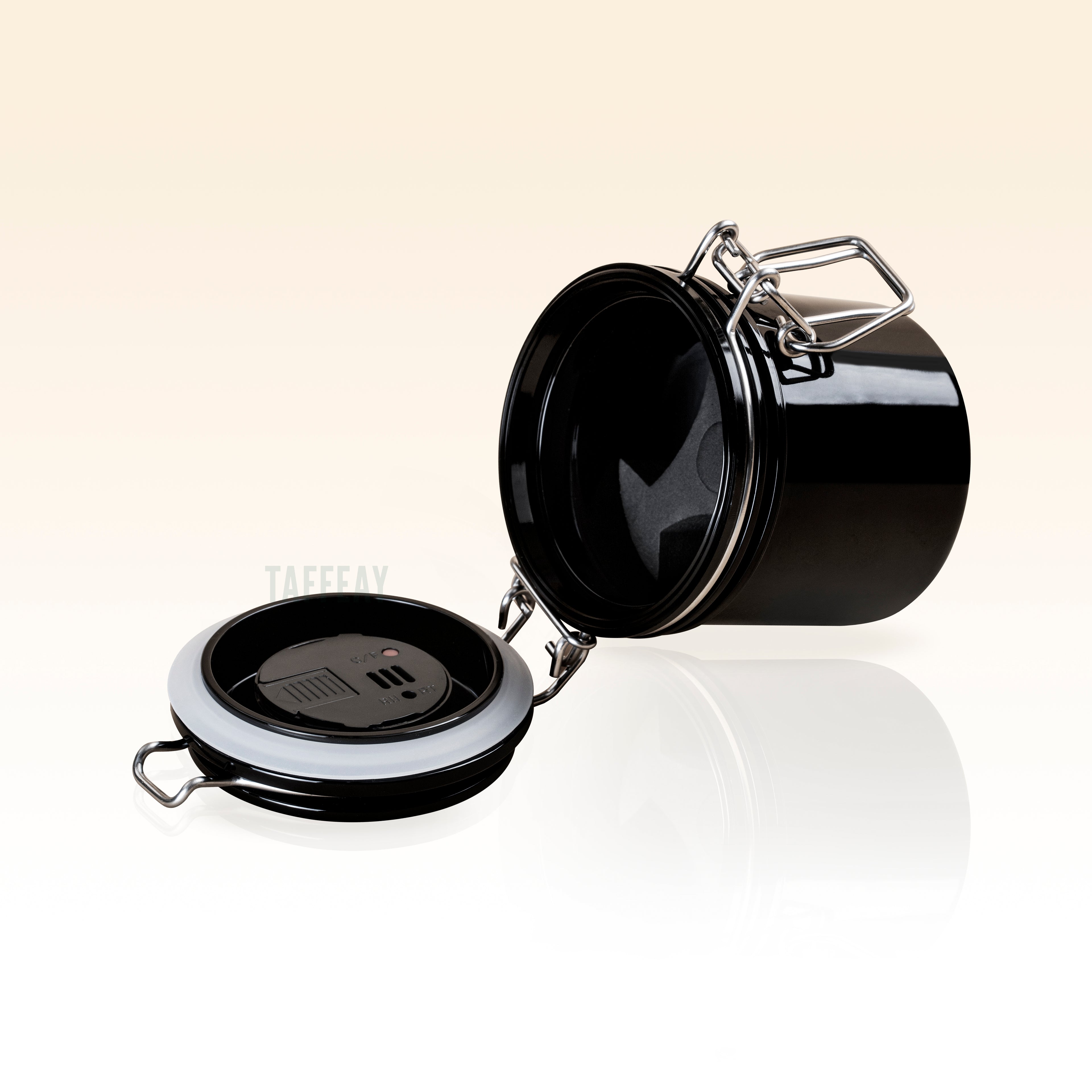 Taffeay Adhesive Storage Container With Humidity & Temperature