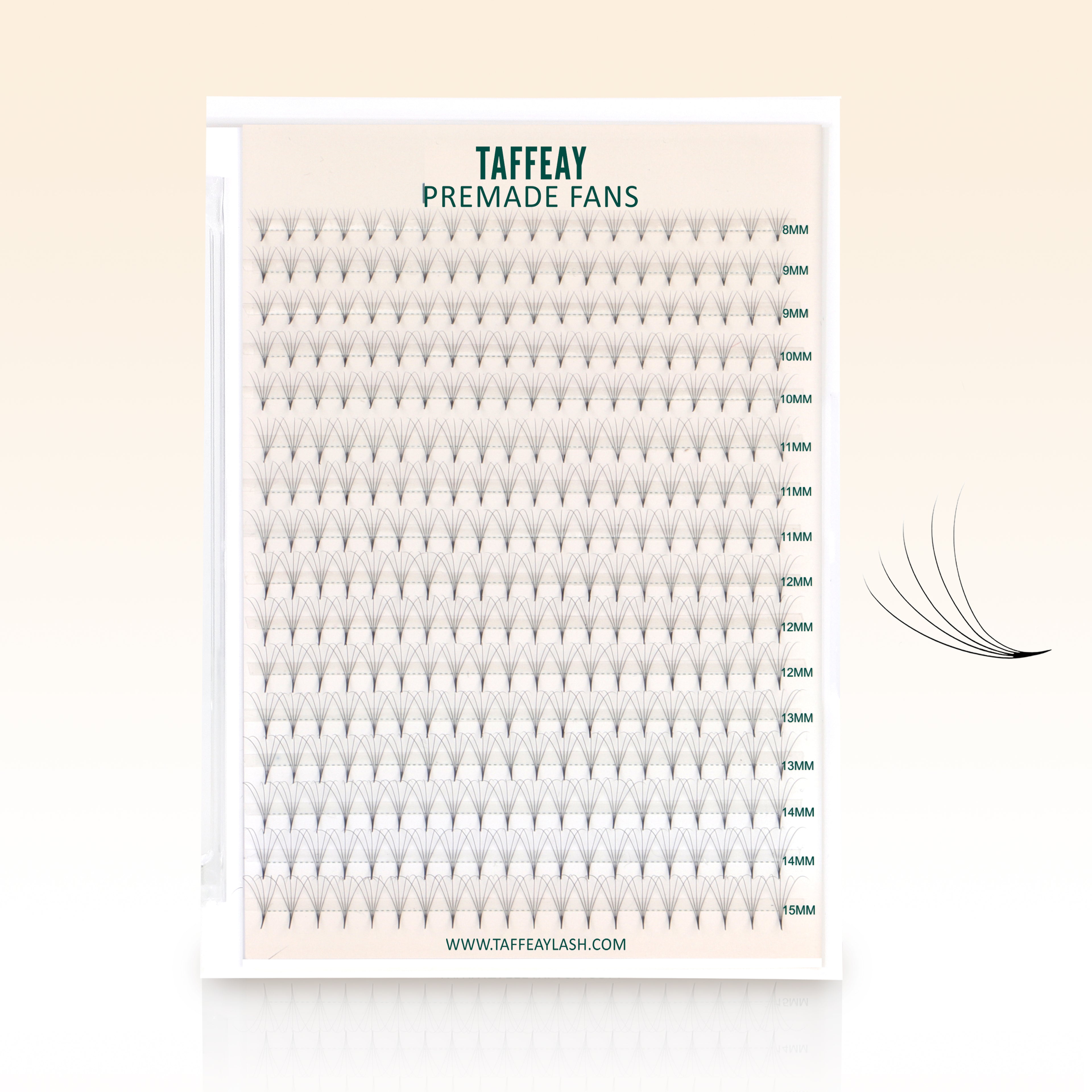 Taffeay 5D Premade Volume Pointy Base Lash Fans (320 fans)