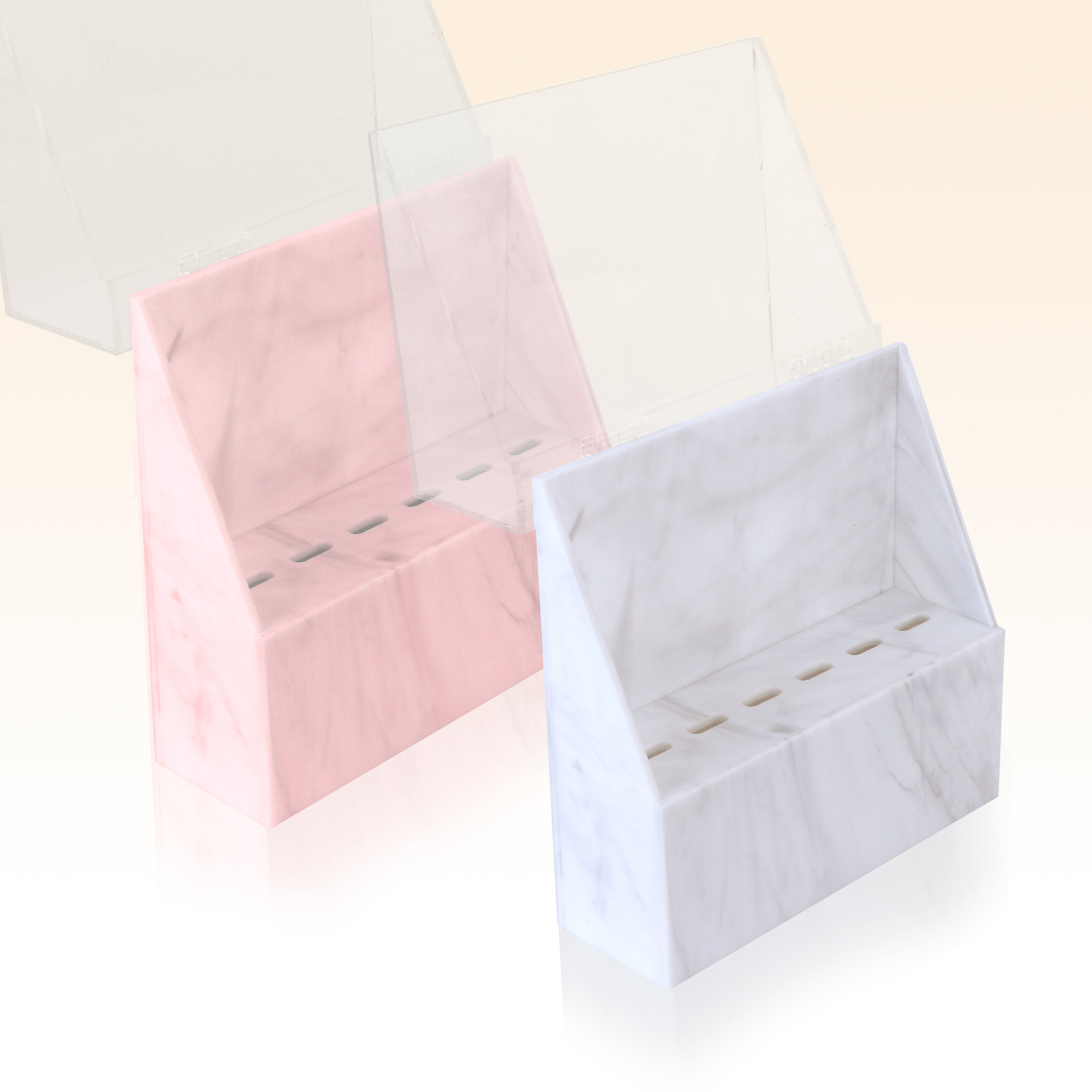 Taffeay Marbled Tweezers Holder