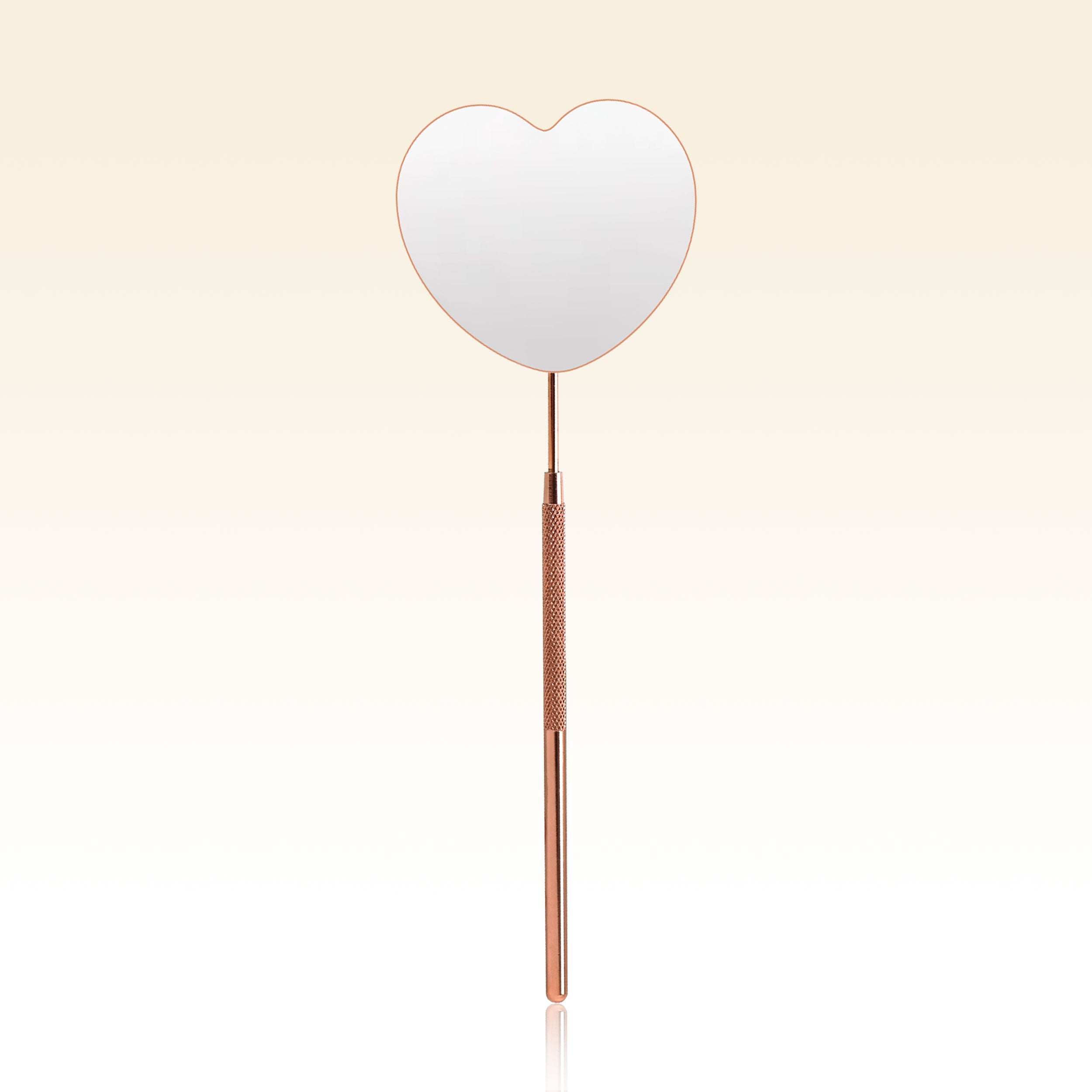 Heart-shaped Rotating Stainless Steel Lash Mirror