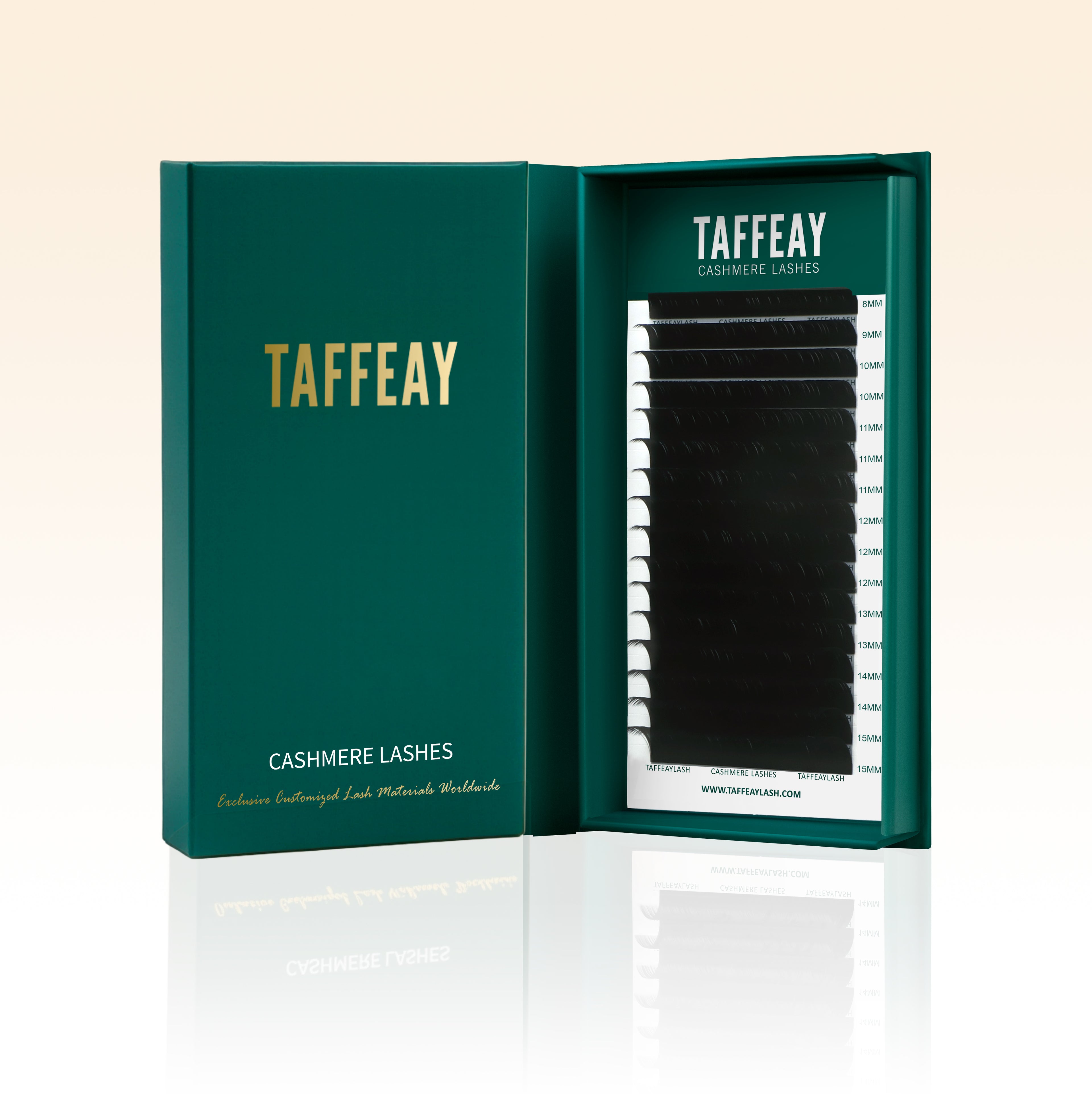 Taffeay B/J/M/LD Curl Cashmere Super Matte Black Lashes Extensions (16Rows)