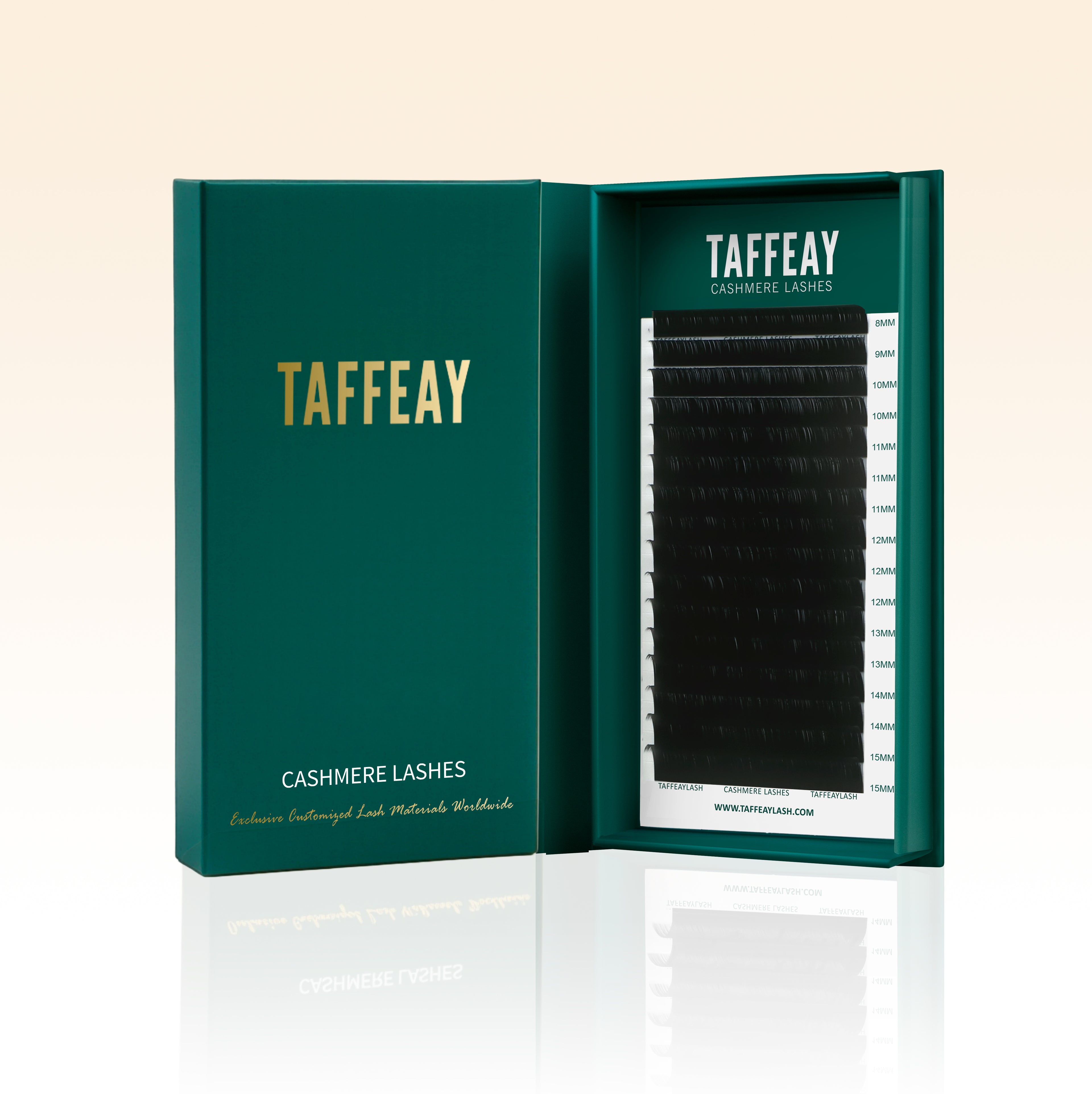 Taffeay B/J/M/LD Curl Cashmere Super Matte Black Lashes Extensions (16Rows)