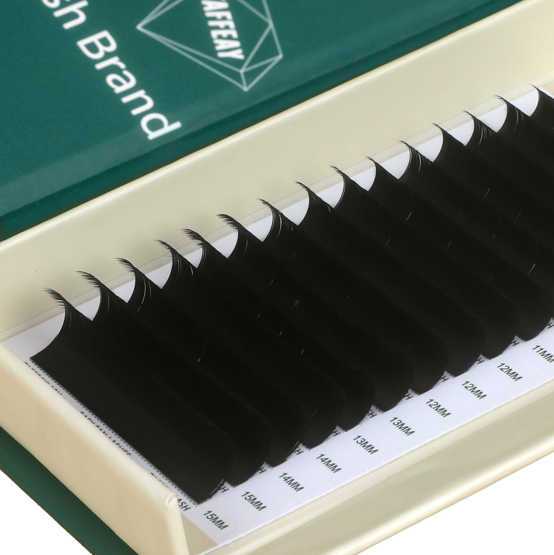 0.20MM Ellipse Flat Super Matte Black Lashes Extensions (16Rows)