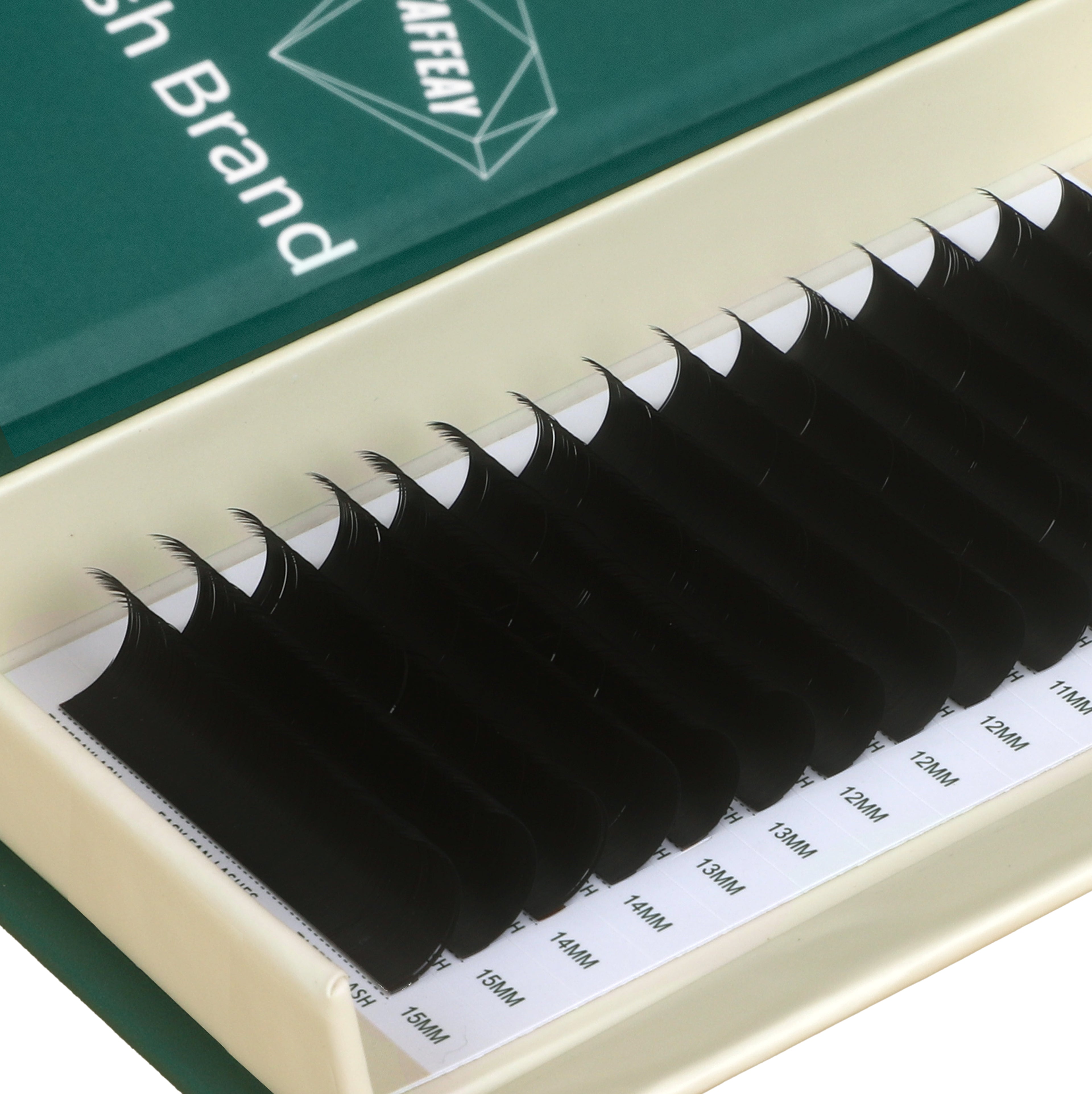 0.20MM Ellipse Flat Super Matte Black Lashes Extensions (16Rows)