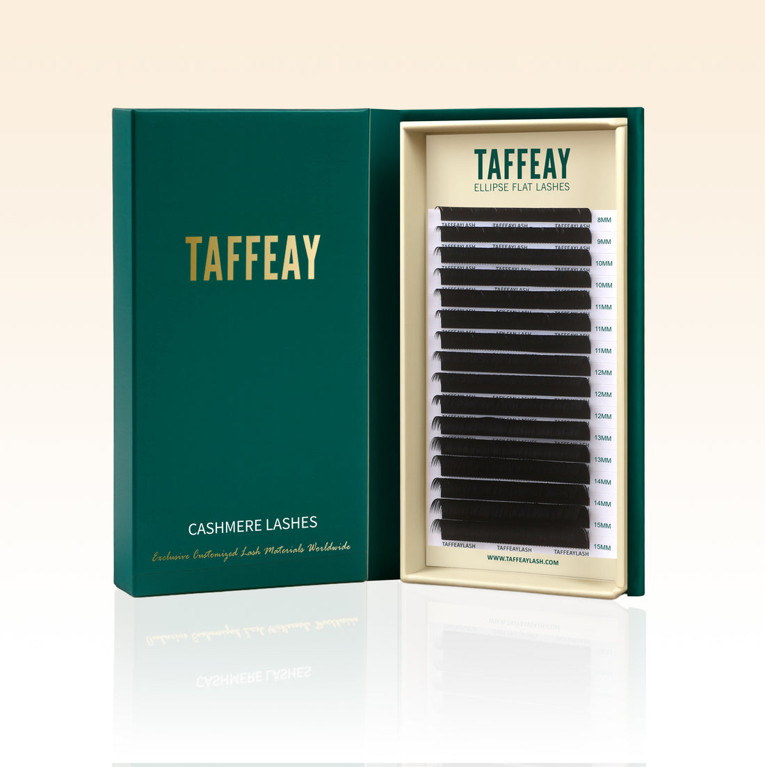0.20MM Ellipse Flat Super Matte Black Lashes Extensions (16Rows)