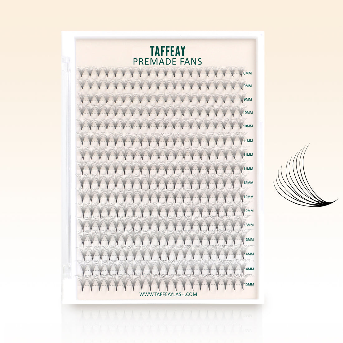 Taffeay 10D Premade Volume Pointy Base Lash Fans (320 fans)