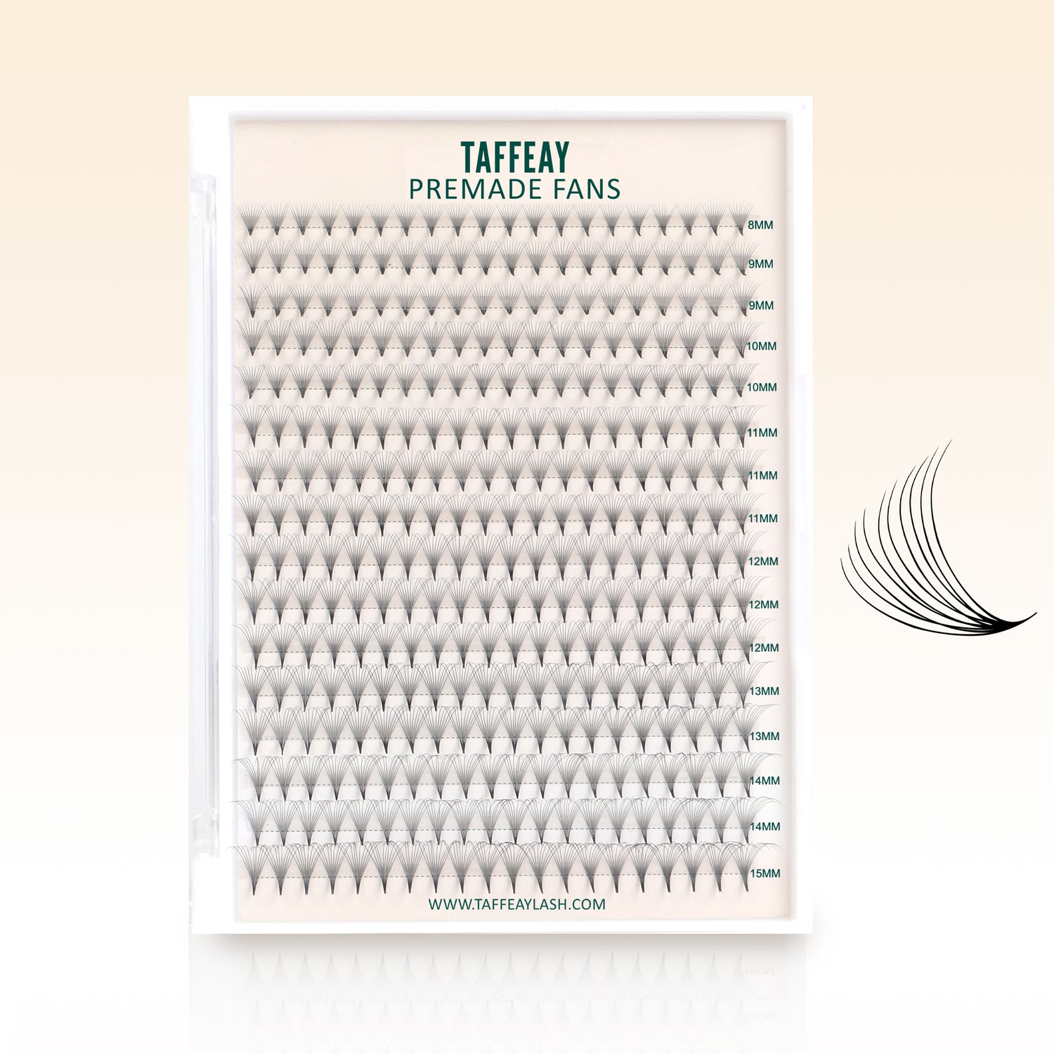 Taffeay 10D Premade Volume Pointy Base Lash Fans (320 fans)