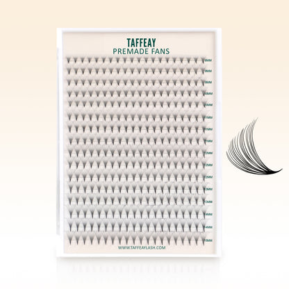 Taffeay 16D Premade Volume Pointy Base Lash Fans (320 fans)