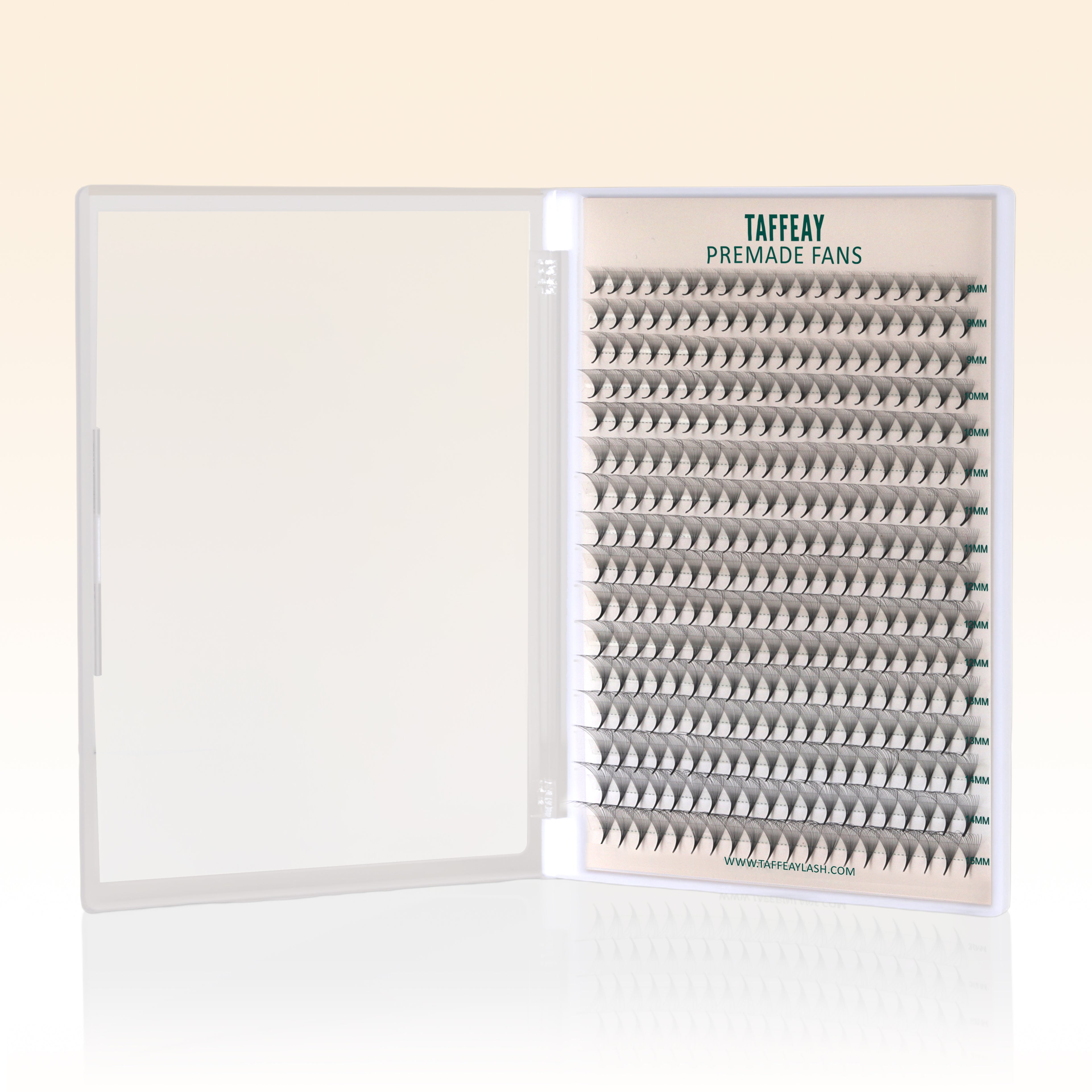Taffeay 16D Premade Volume Pointy Base Lash Fans (320 fans)