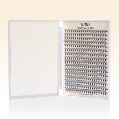 Taffeay 16D Premade Volume Pointy Base Lash Fans (320 fans)