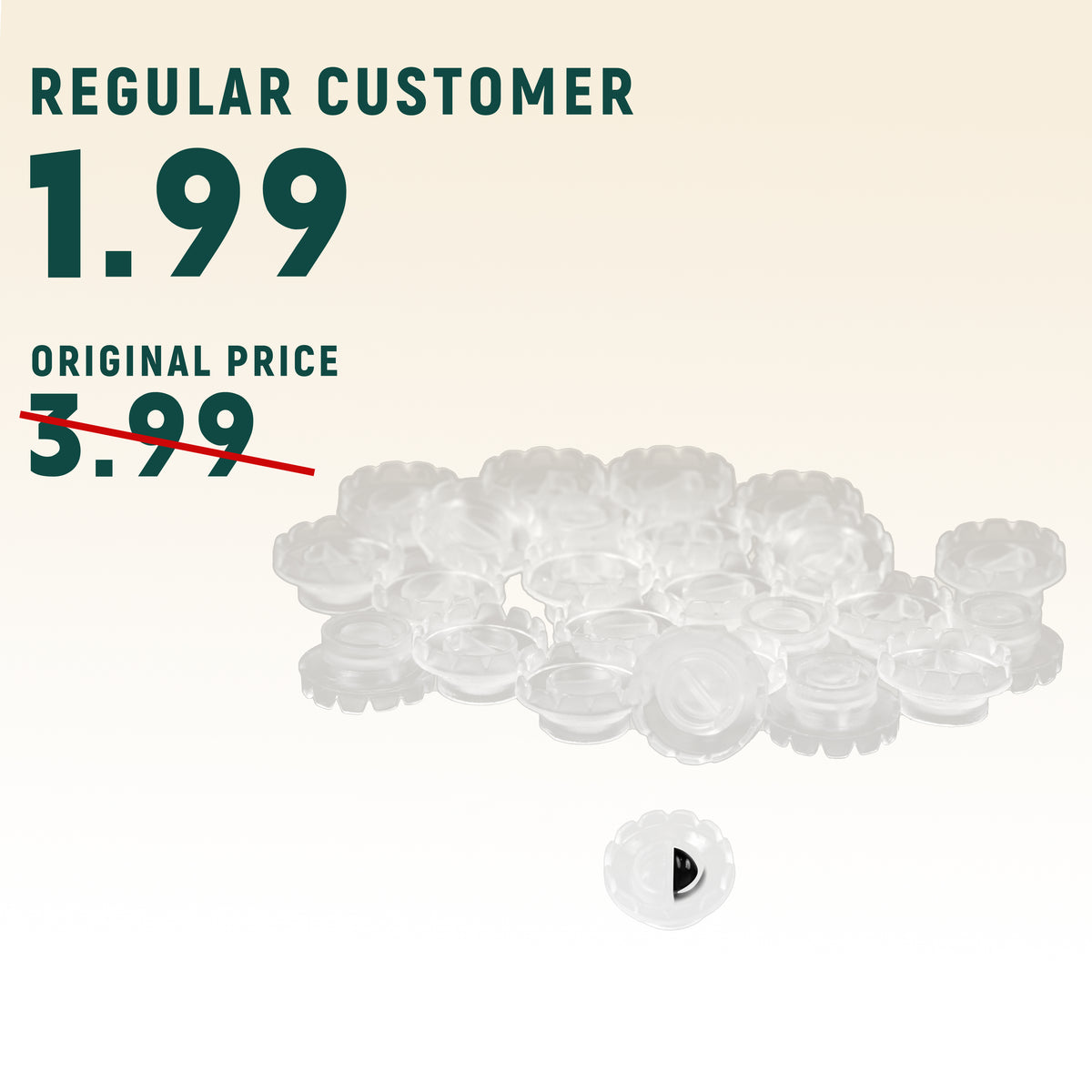 Limited 3 Items For Regulars  Blooming Glue Cups (100pcs/pack)
