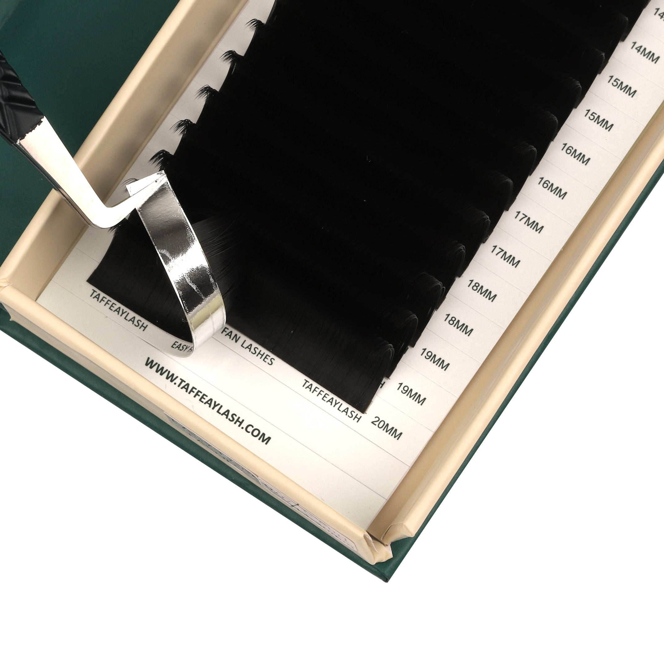 0.03MM Easy Fan Super Matte Black Volume Lashes Extensions (16 Rows)