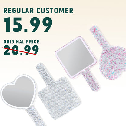Limited 3 Items For Regulars Luxury Diamond Mirror