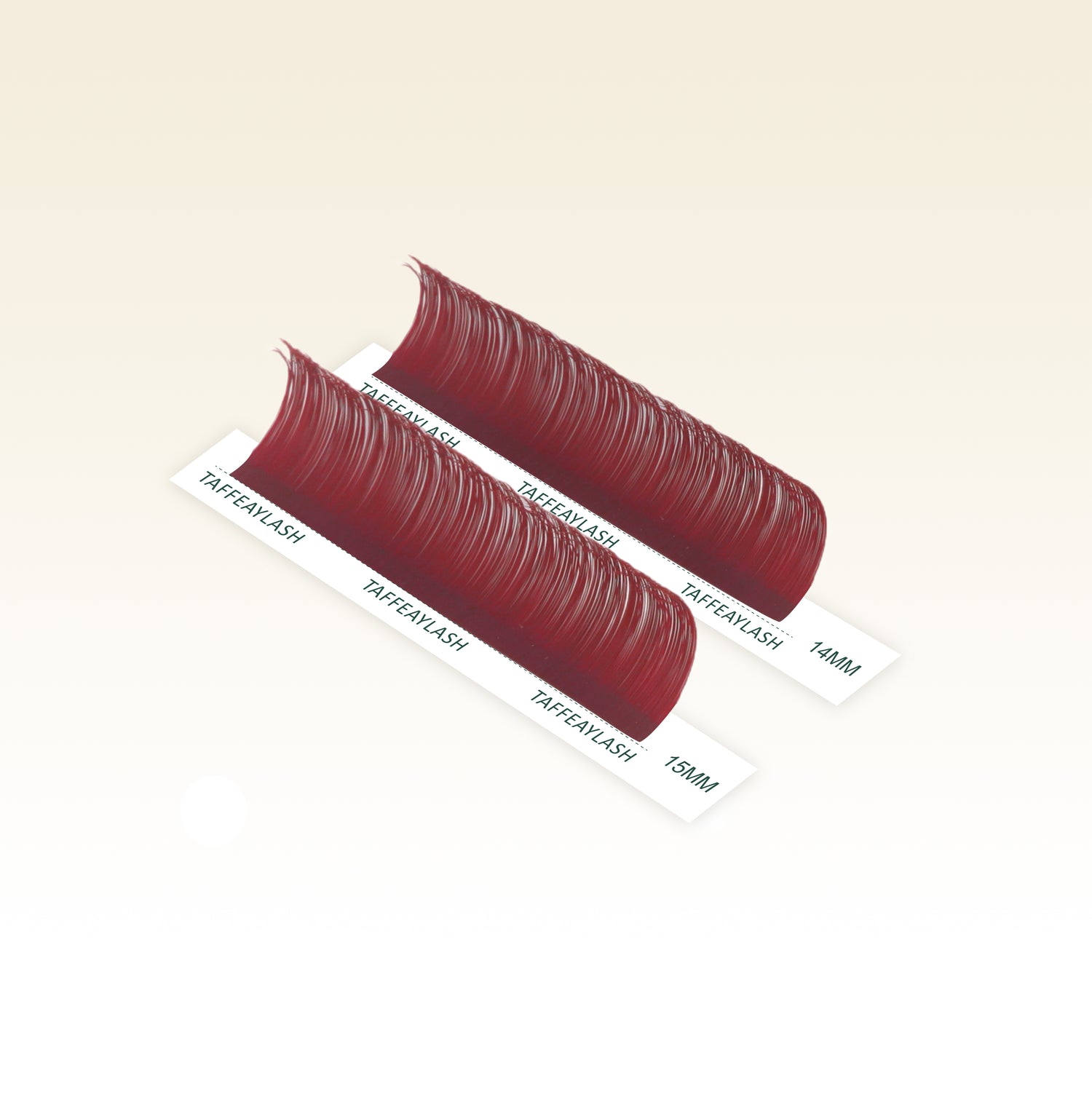 Fire Red Colored Lashes Extensions