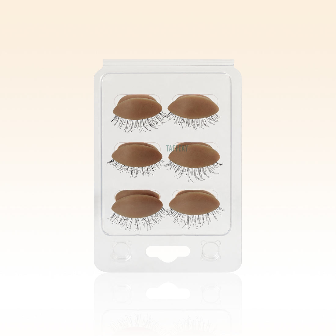 6 Pcs Chocolate Replaceable Practice  Eyelids