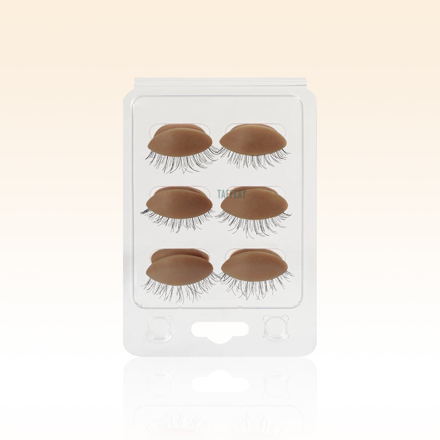 6 Pcs Chocolate Replaceable Practice  Eyelids