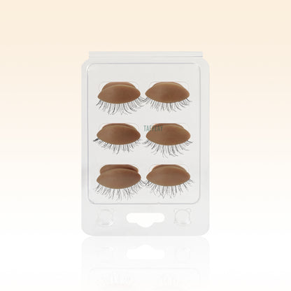 6 Pcs Chocolate Replaceable Practice  Eyelids