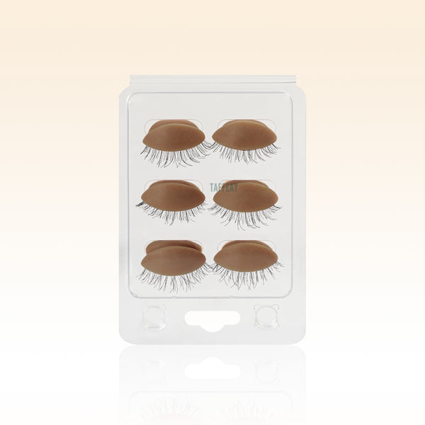 6 Pcs Chocolate Replaceable Practice  Eyelids