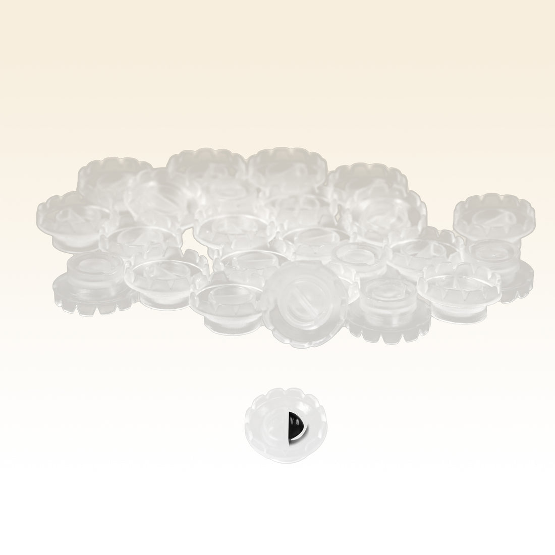 Taffeay Blooming Glue Cups (100pcs/pack)