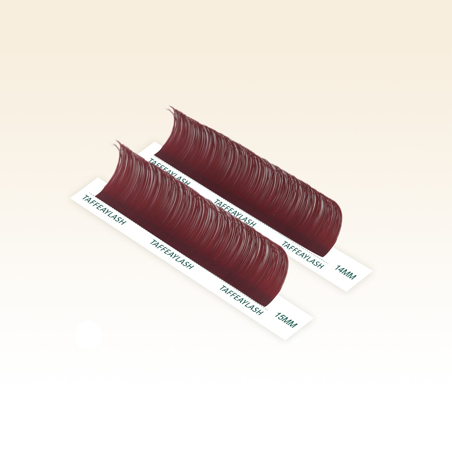 Dark Red Colored Lashes Extensions