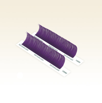 Purple Colored Lashes Extensions