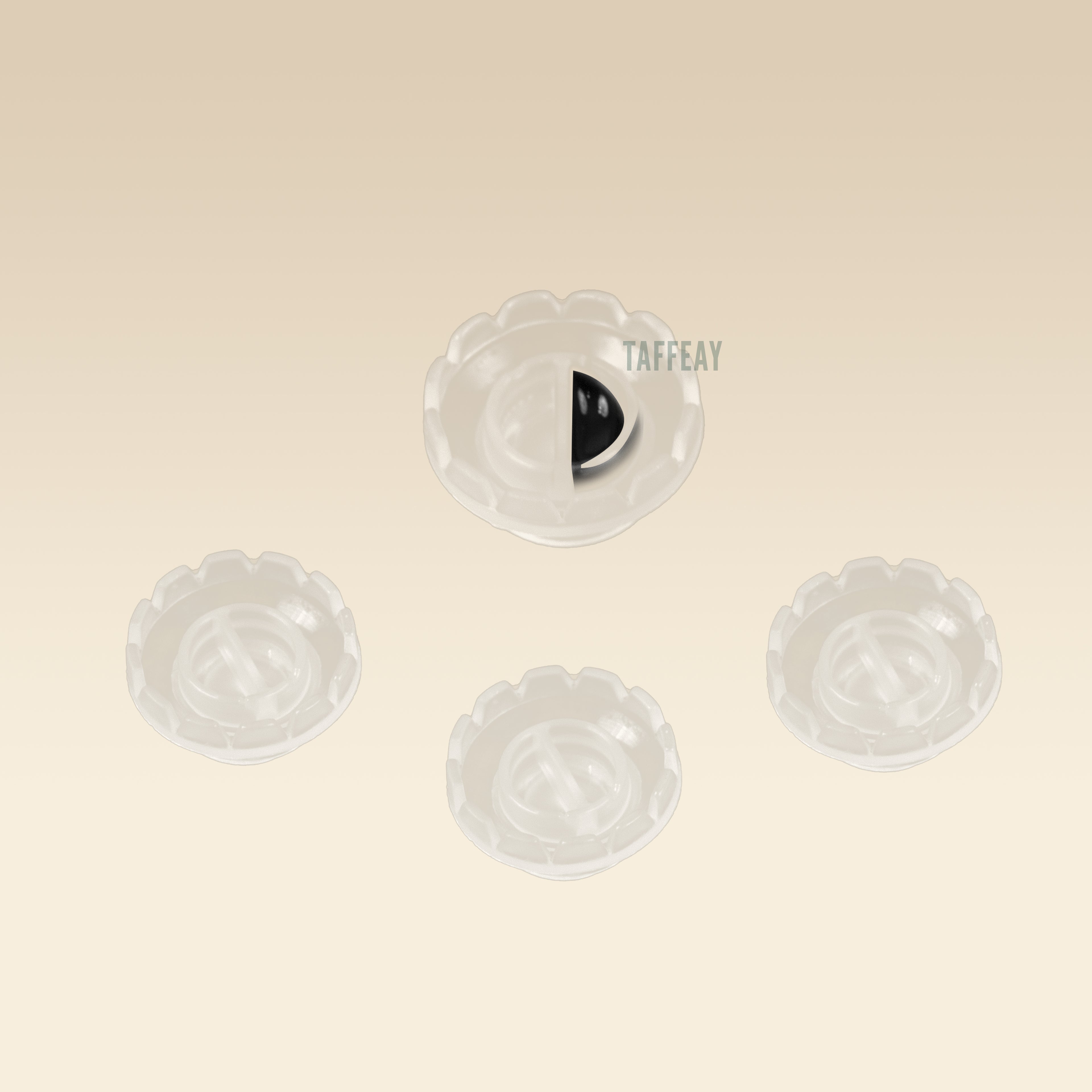 Taffeay Blooming Glue Cups (100pcs/pack)