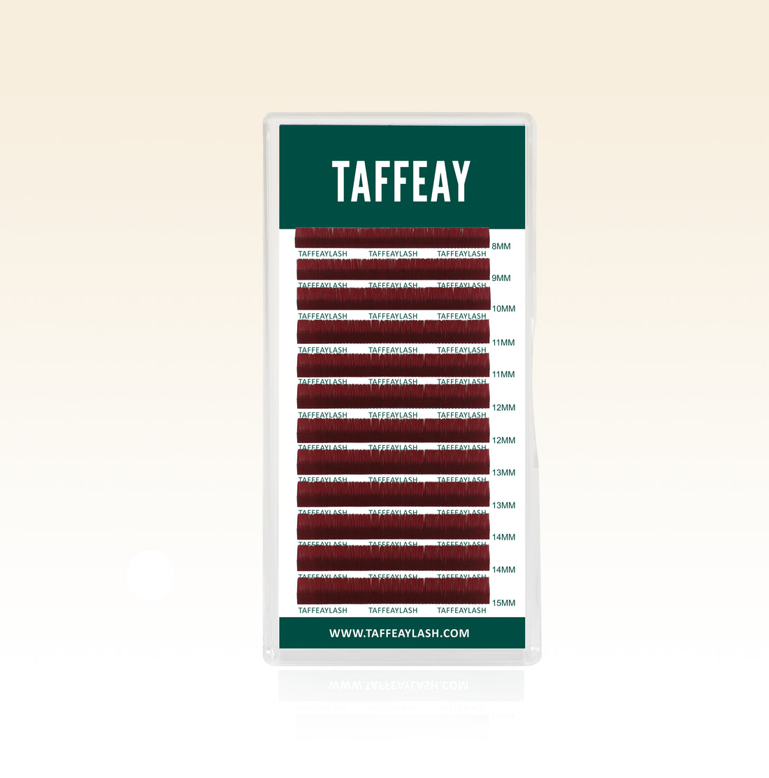Dark Red Colored Lashes Extensions
