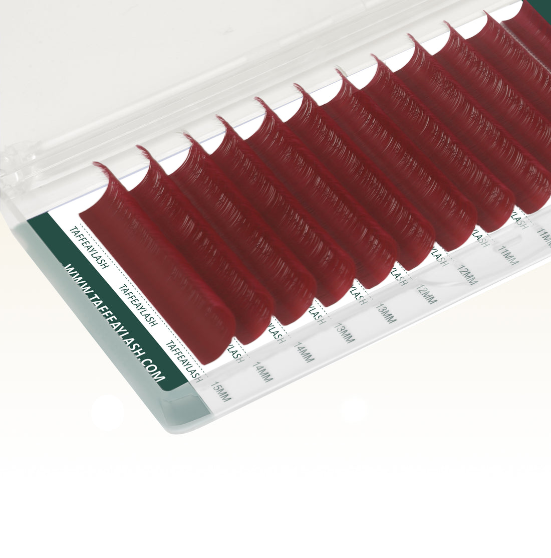 Fire Red Colored Lashes Extensions