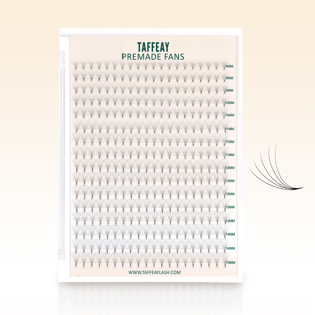 Taffeay 5D Premade Volume Pointy Base Lash Fans (320 fans)