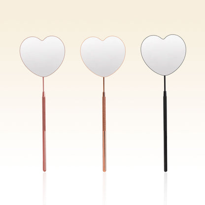 Heart-shaped Rotating Stainless Steel Lash Mirror