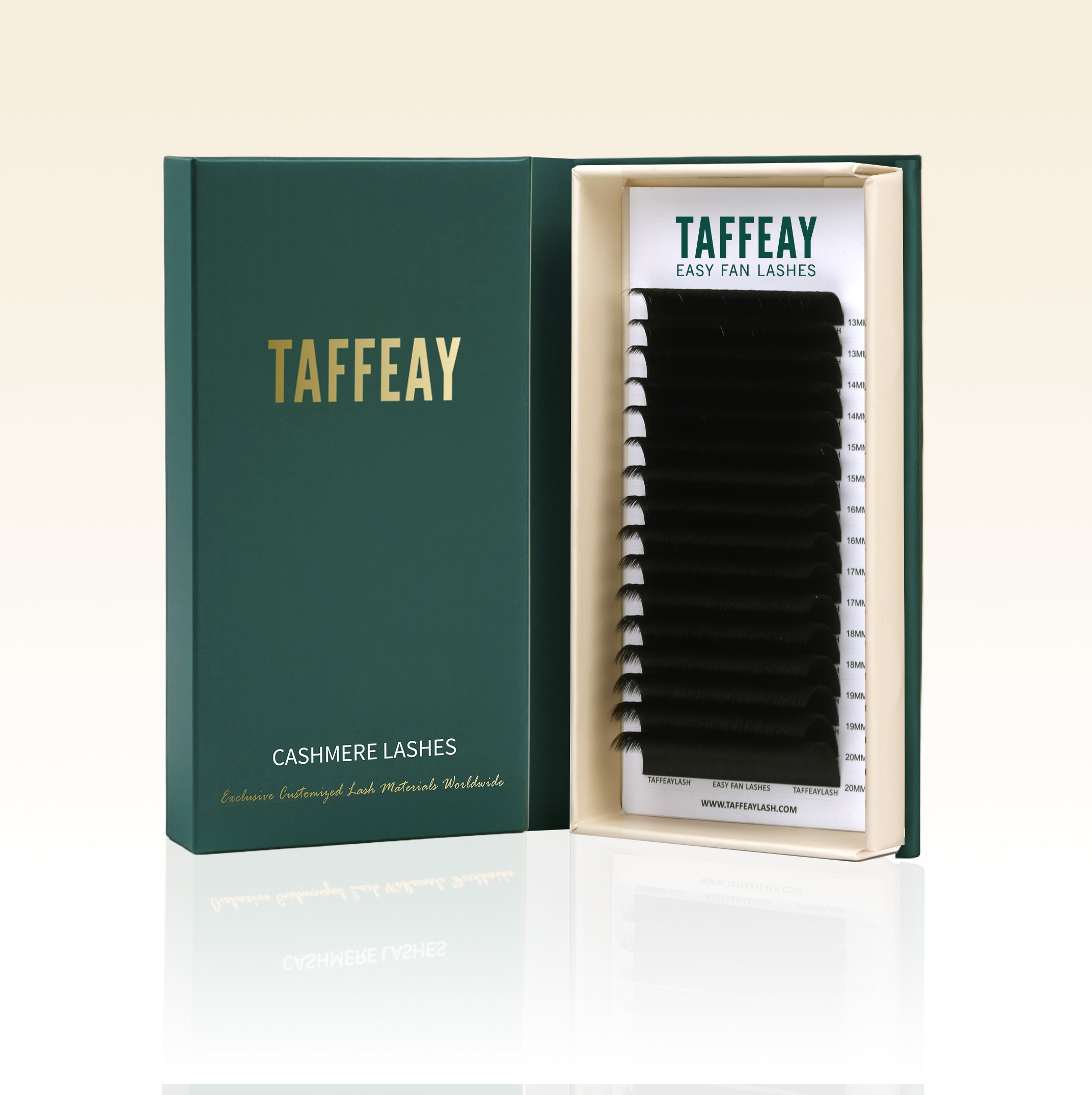 0.03MM Easy Fan Super Matte Black Volume Lashes Extensions (16 Rows)