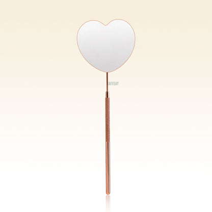 Heart-shaped Rotating Stainless Steel Lash Mirror